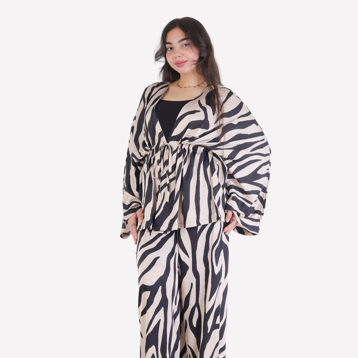 Stain Zebra Print Modest Two-Piece Set 2014/279/3