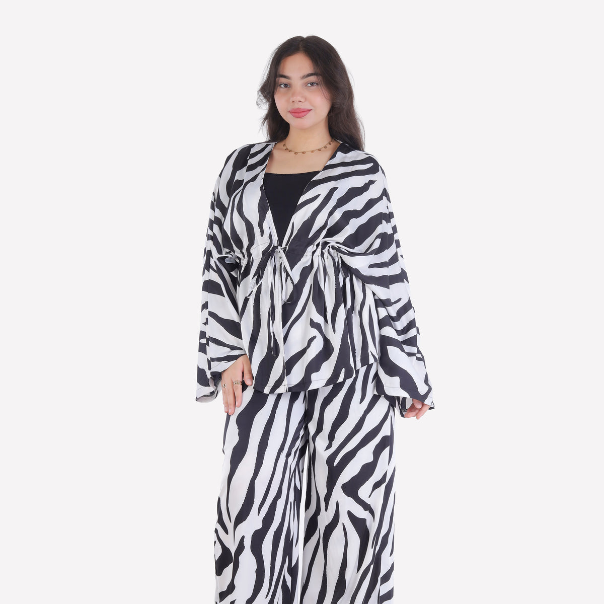 Stain Zebra Print Modest Two-Piece Set 2014/279/3