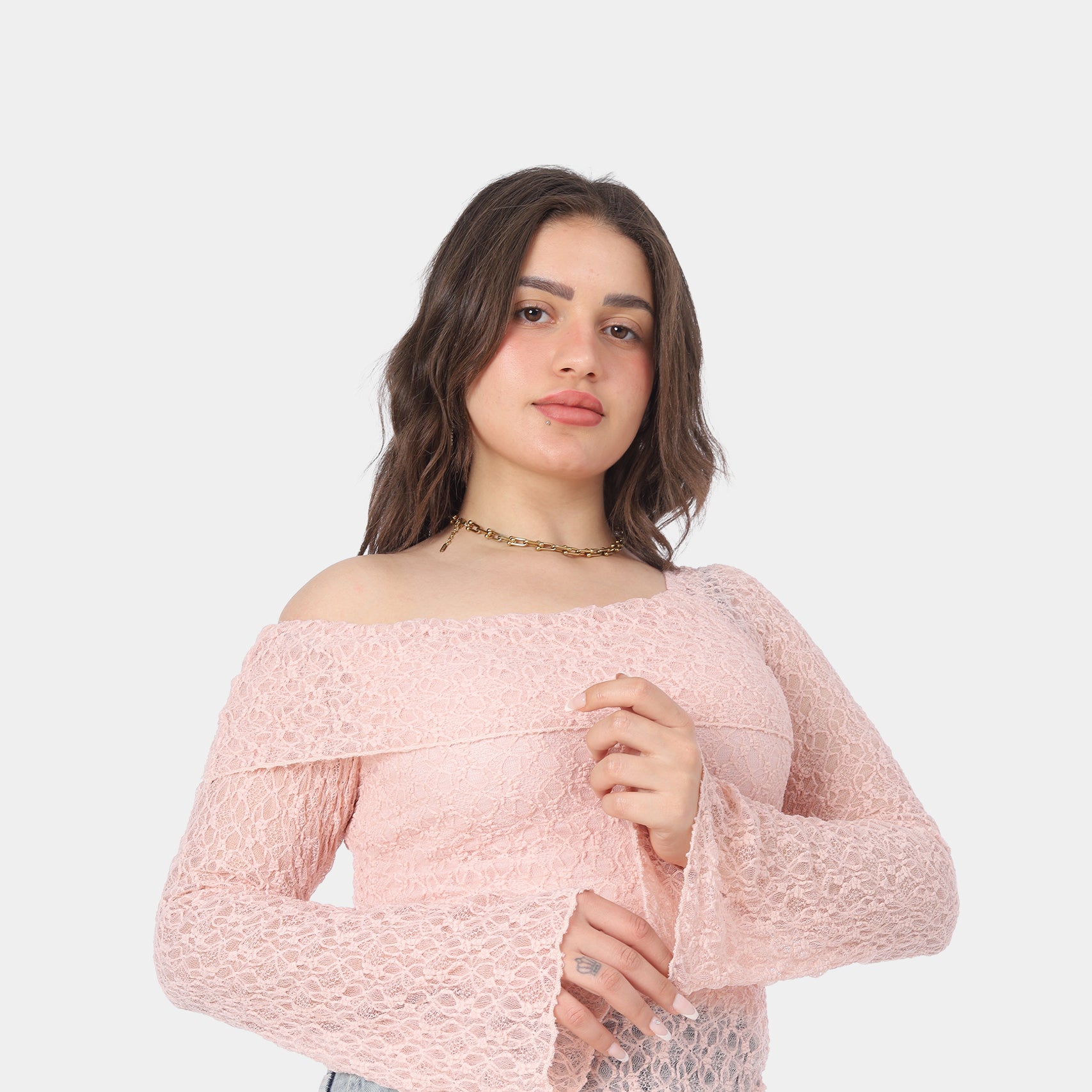 Chiffon One-Shoulder Top 20521039