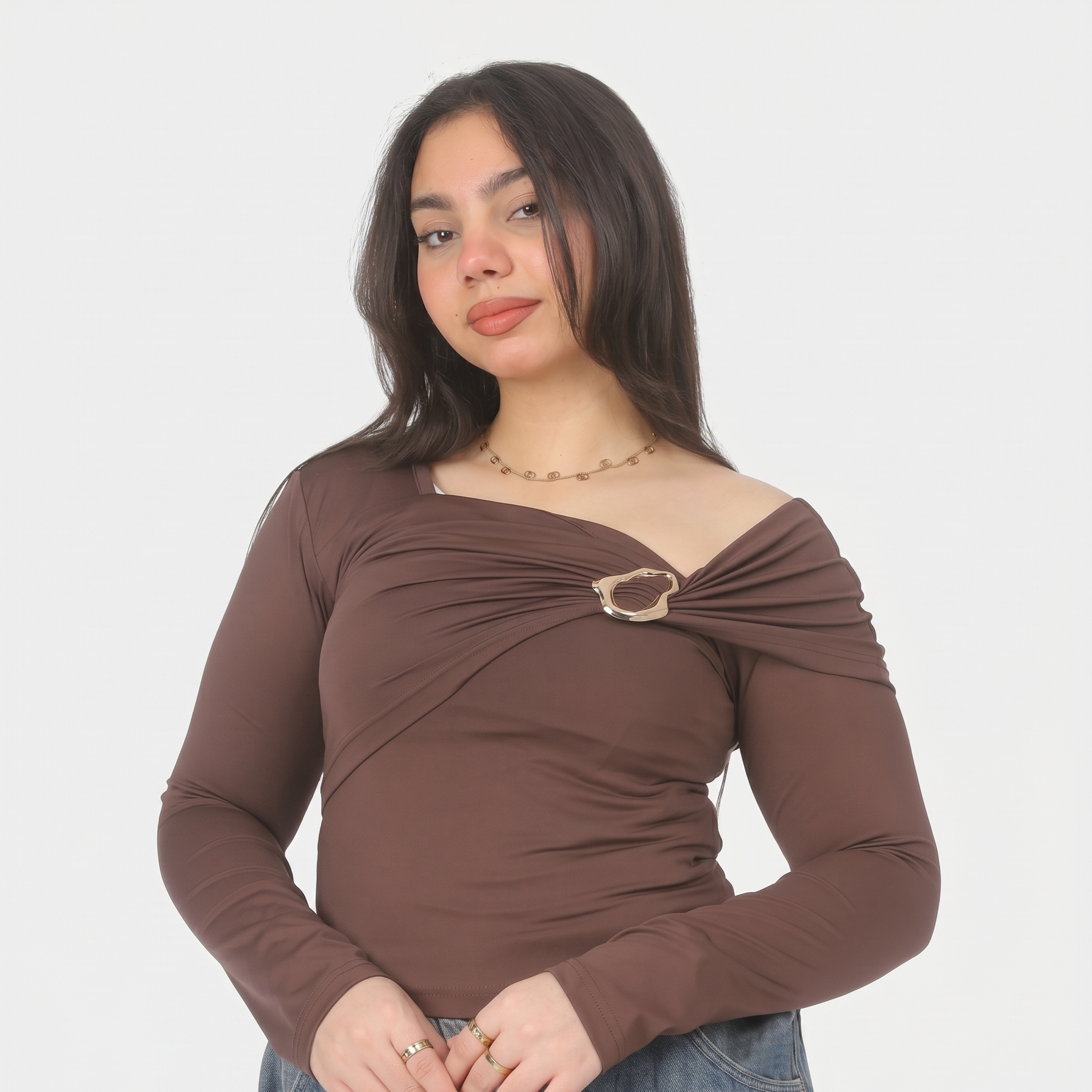 Asymmetrical One-Shoulder Top 20521044