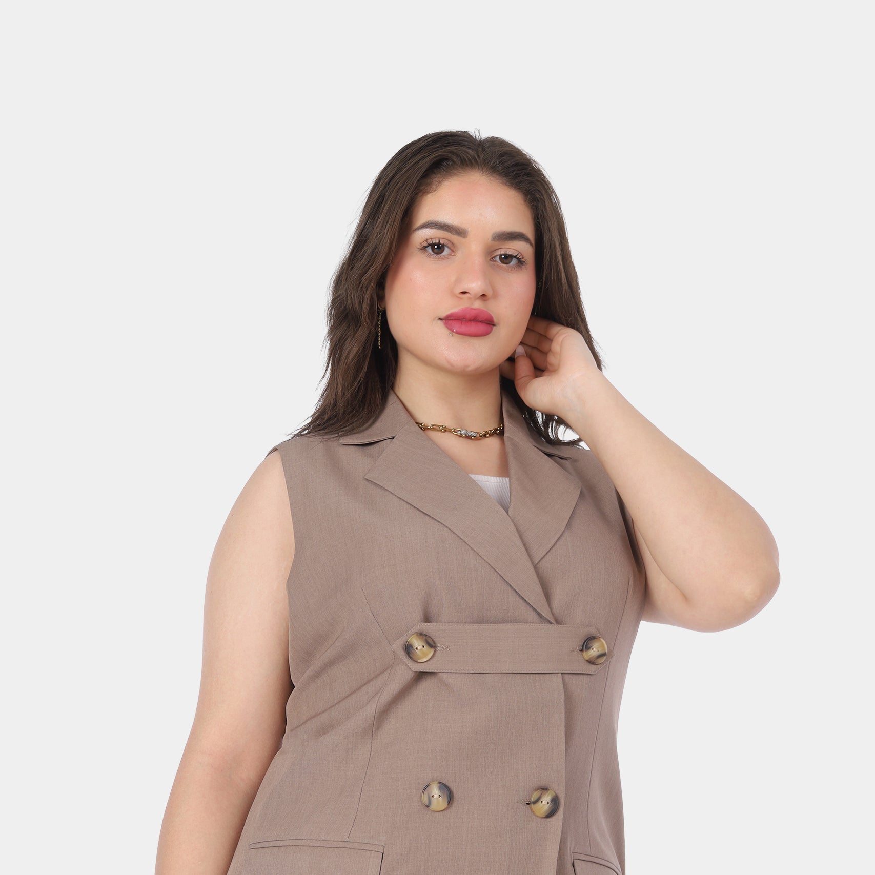 Classic Sleeveless Blazer 20539144