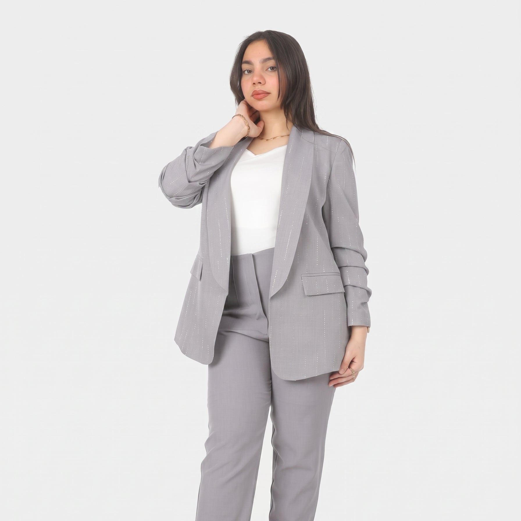 Formal Suit with Embellished Blazer 20549040