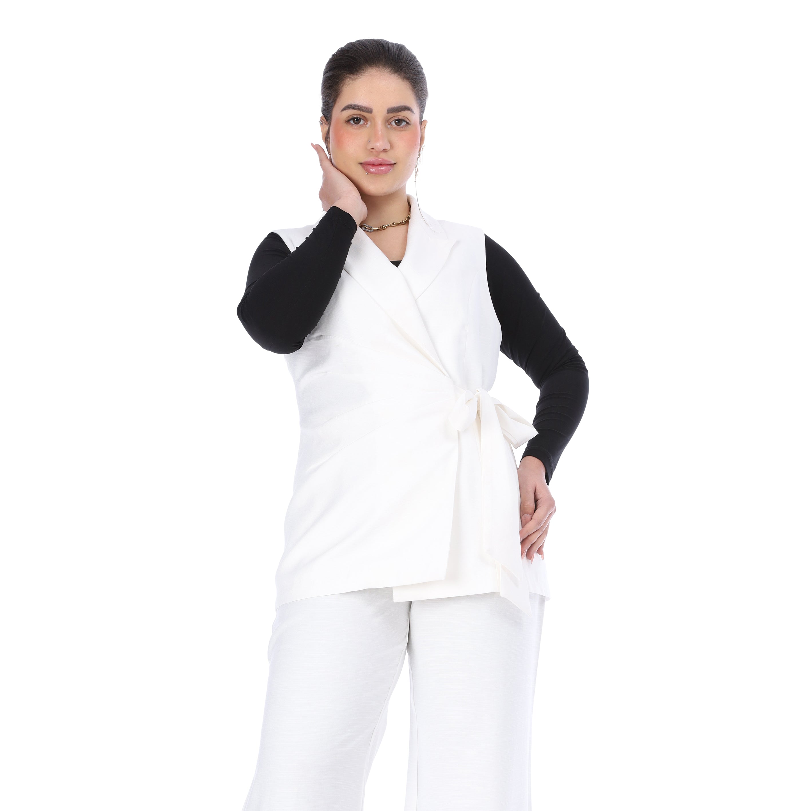 Formal Suit with Side Tie Blazer 20571075