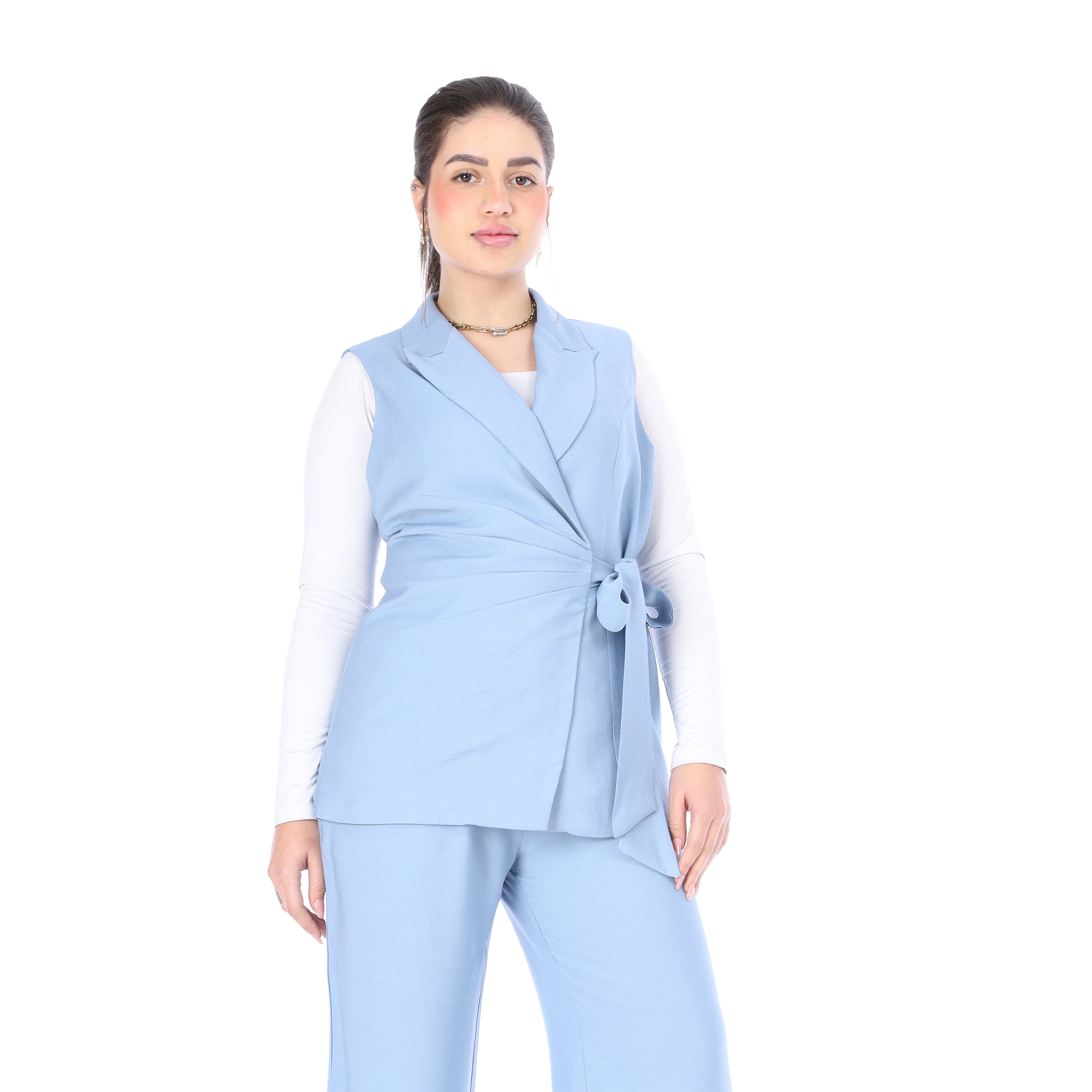 Formal Suit with Side Tie Blazer 20571075