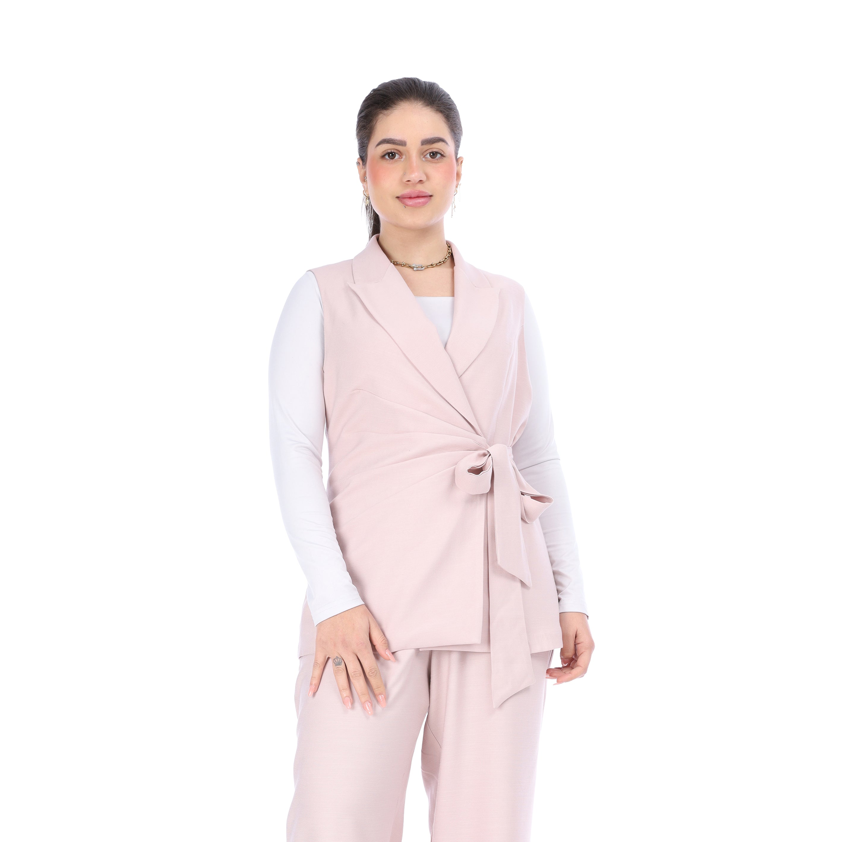 Formal Suit with Side Tie Blazer 20571075