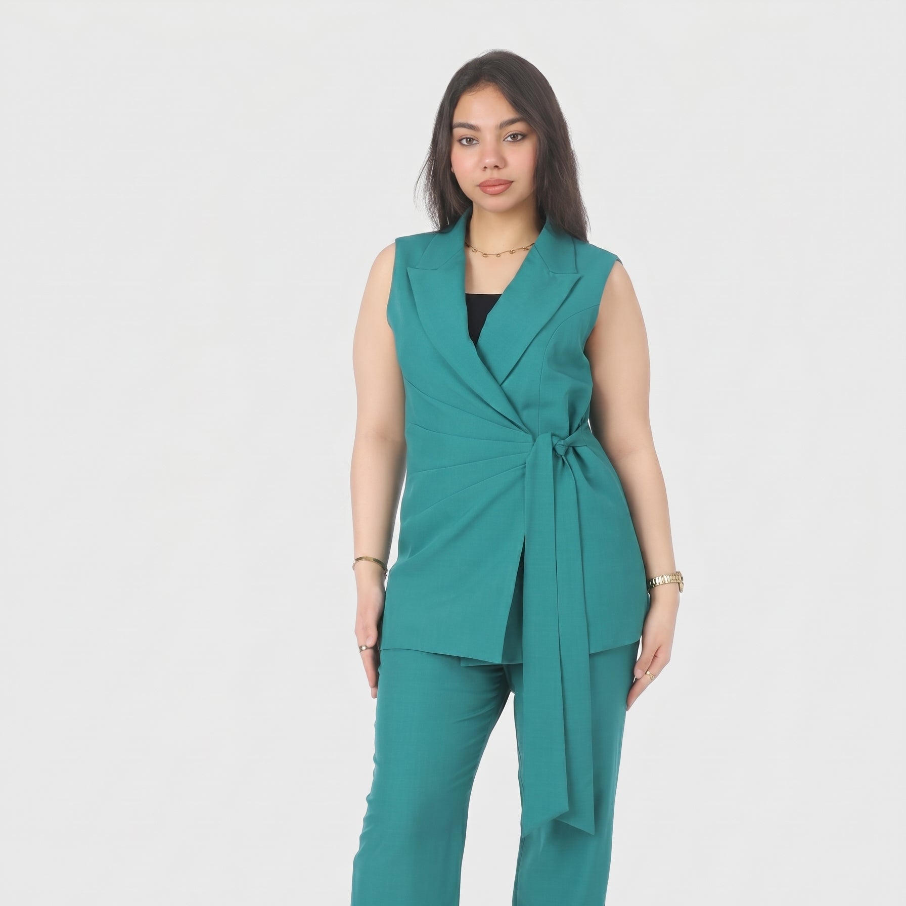 Formal Suit with Side Tie Blazer 20571075