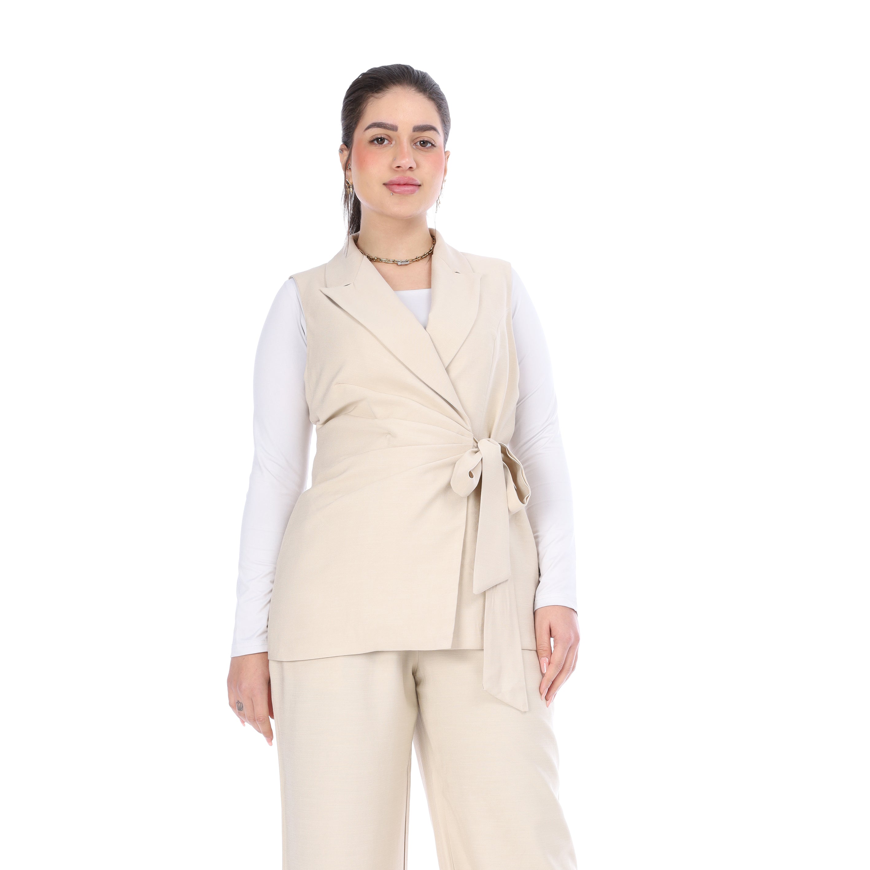 Formal Suit with Side Tie Blazer 20571075
