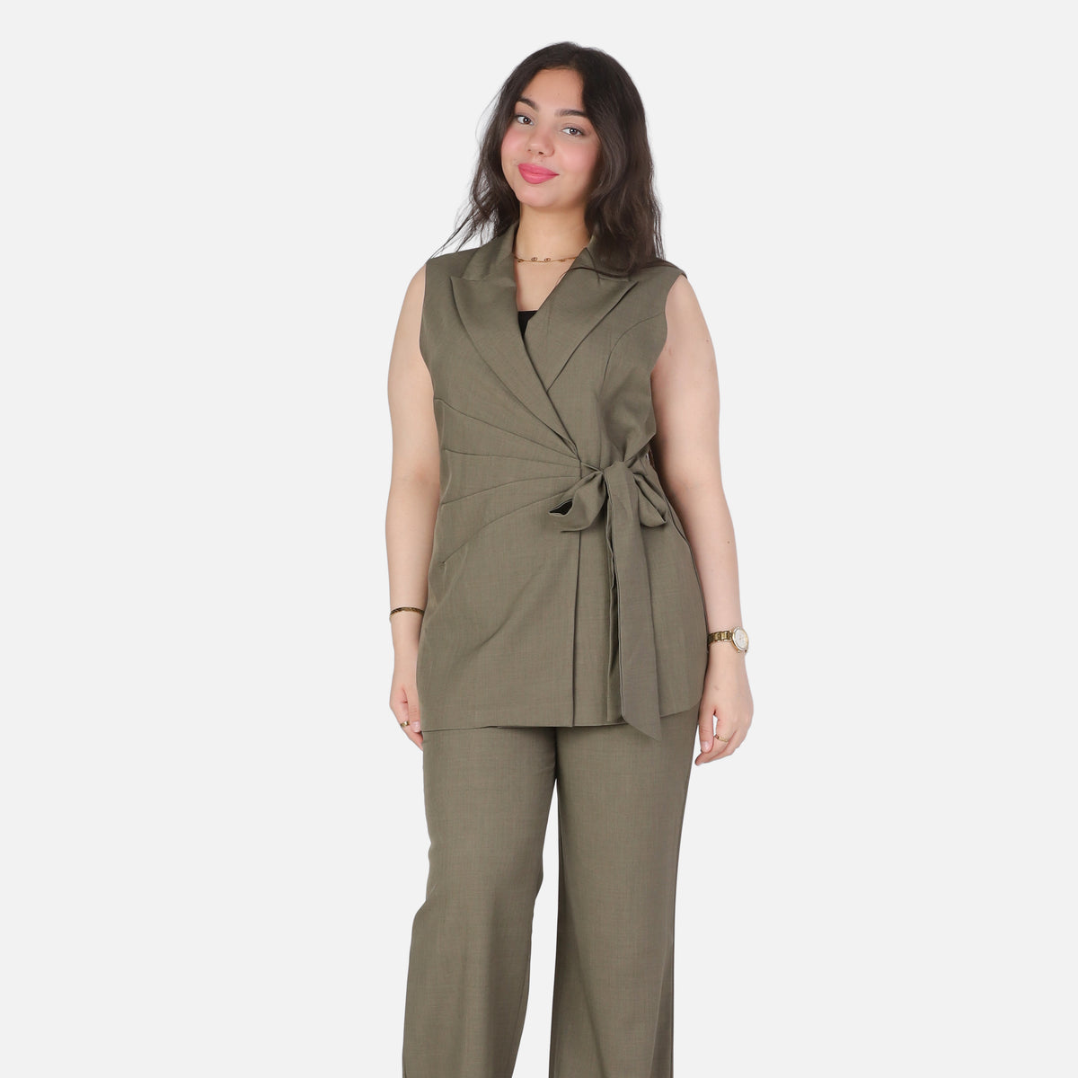 Formal Suit with Side Tie Blazer 20571075