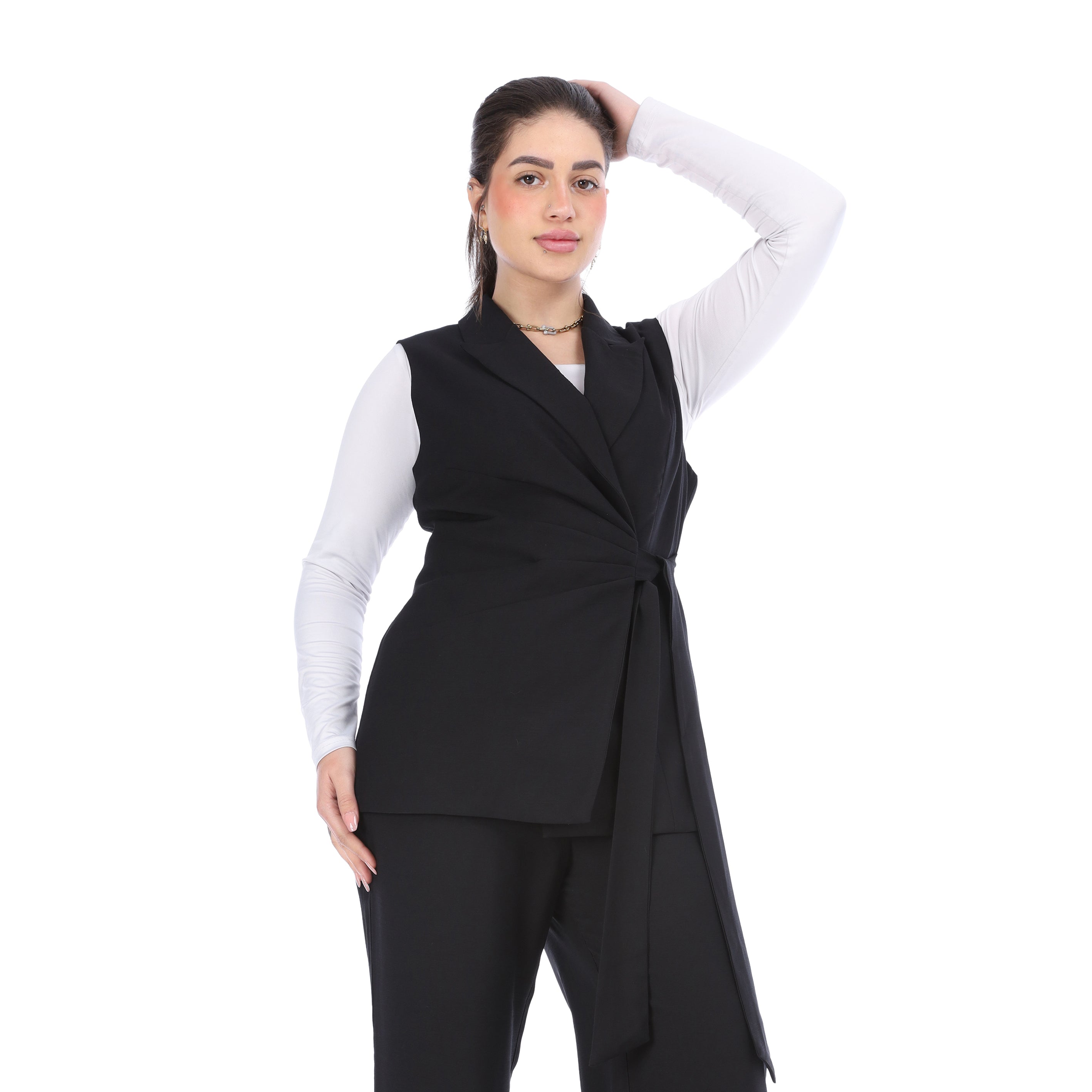 Formal Suit with Side Tie Blazer 20571075