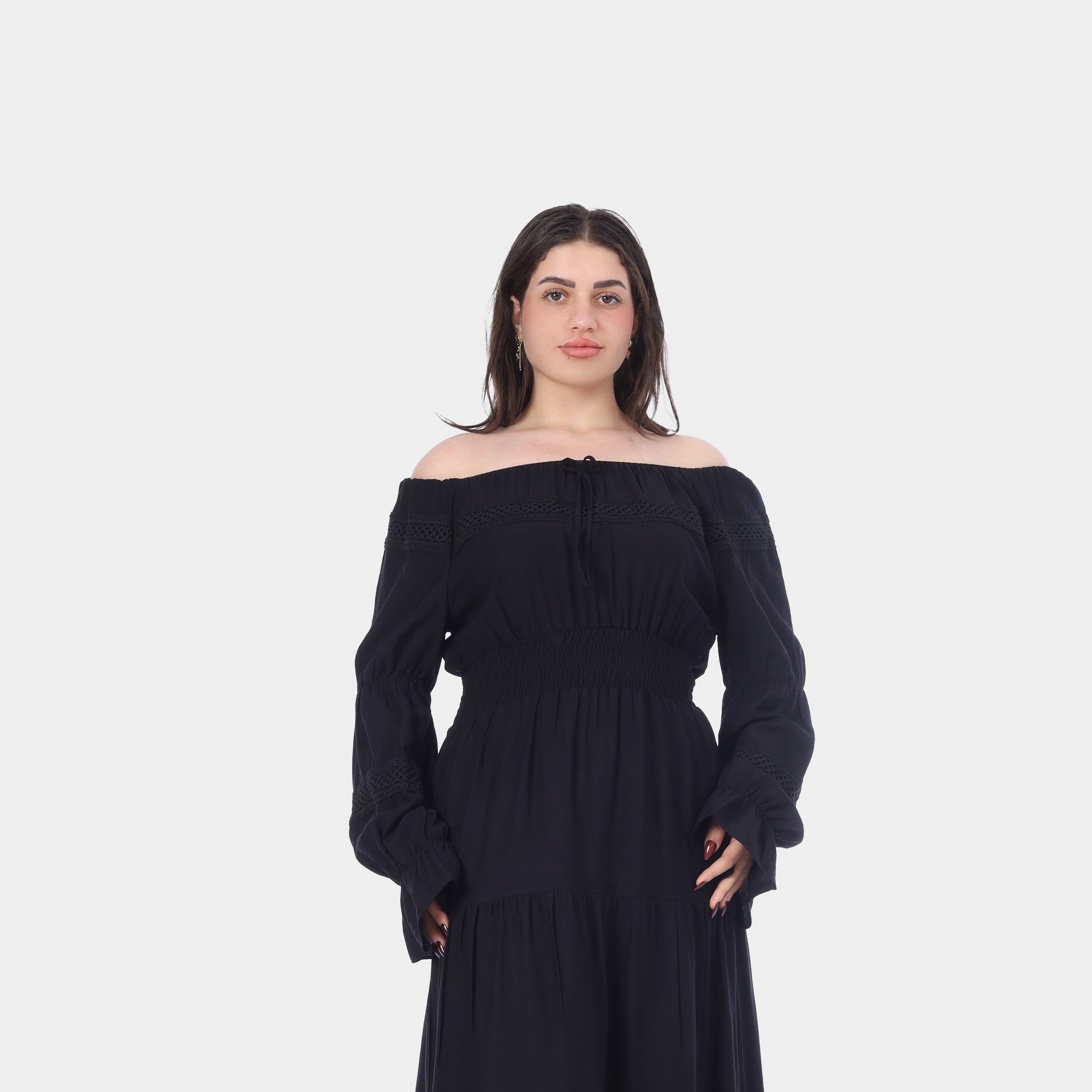 Off-Shoulder Tiered Maxi Dress 20571094