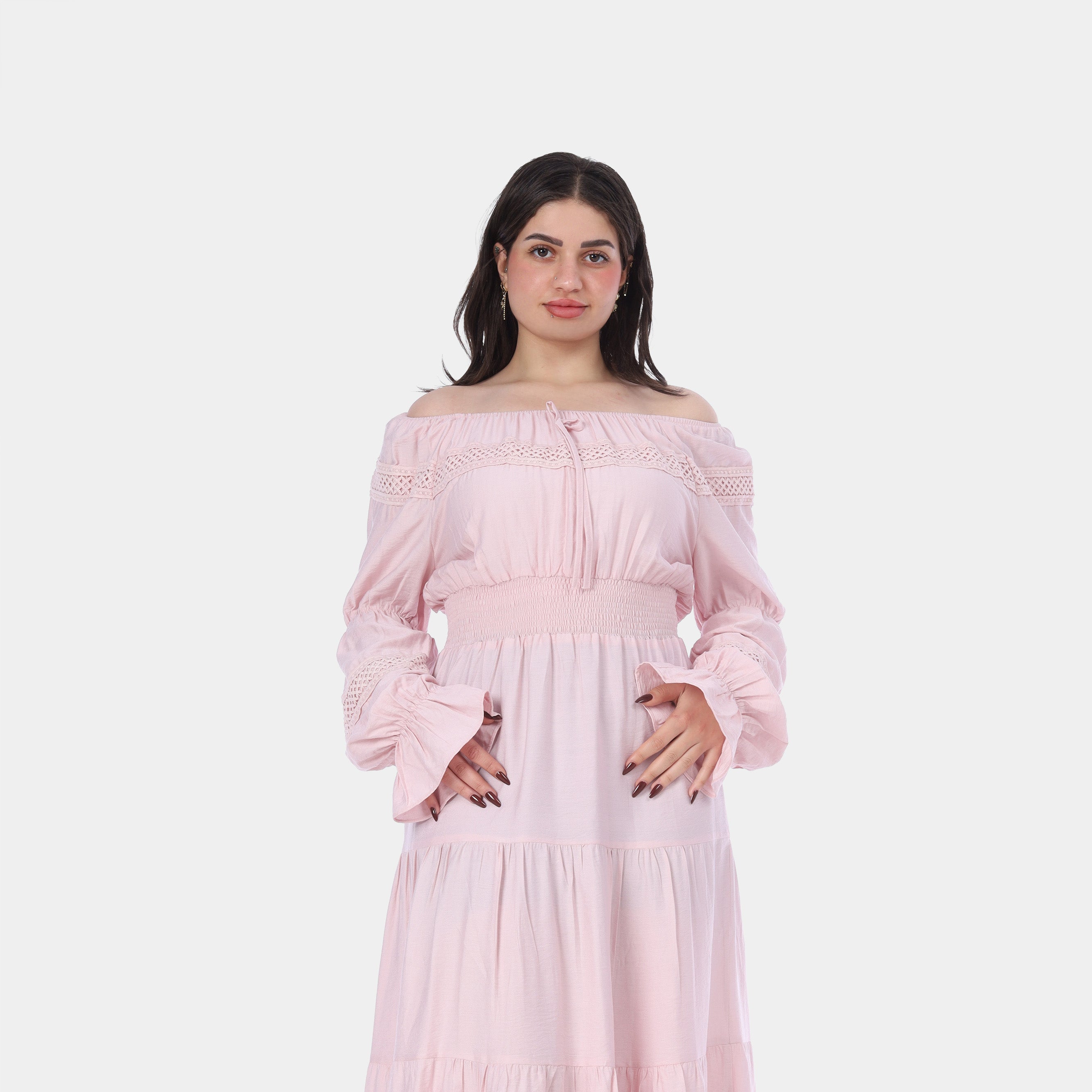 Off-Shoulder Tiered Maxi Dress 20571094