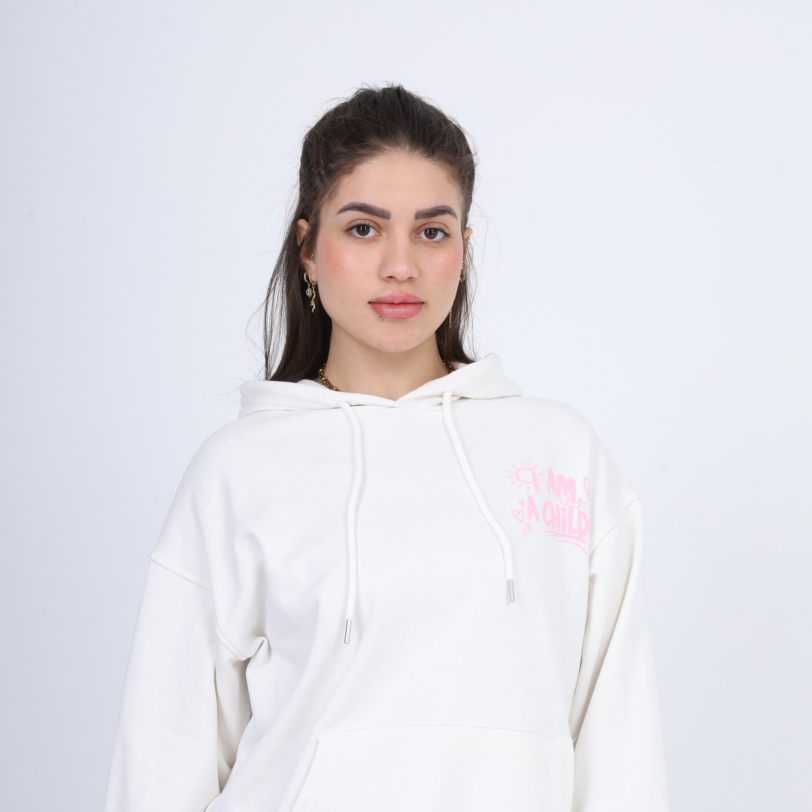 Oversized Hoodie with Back Print 2059S413