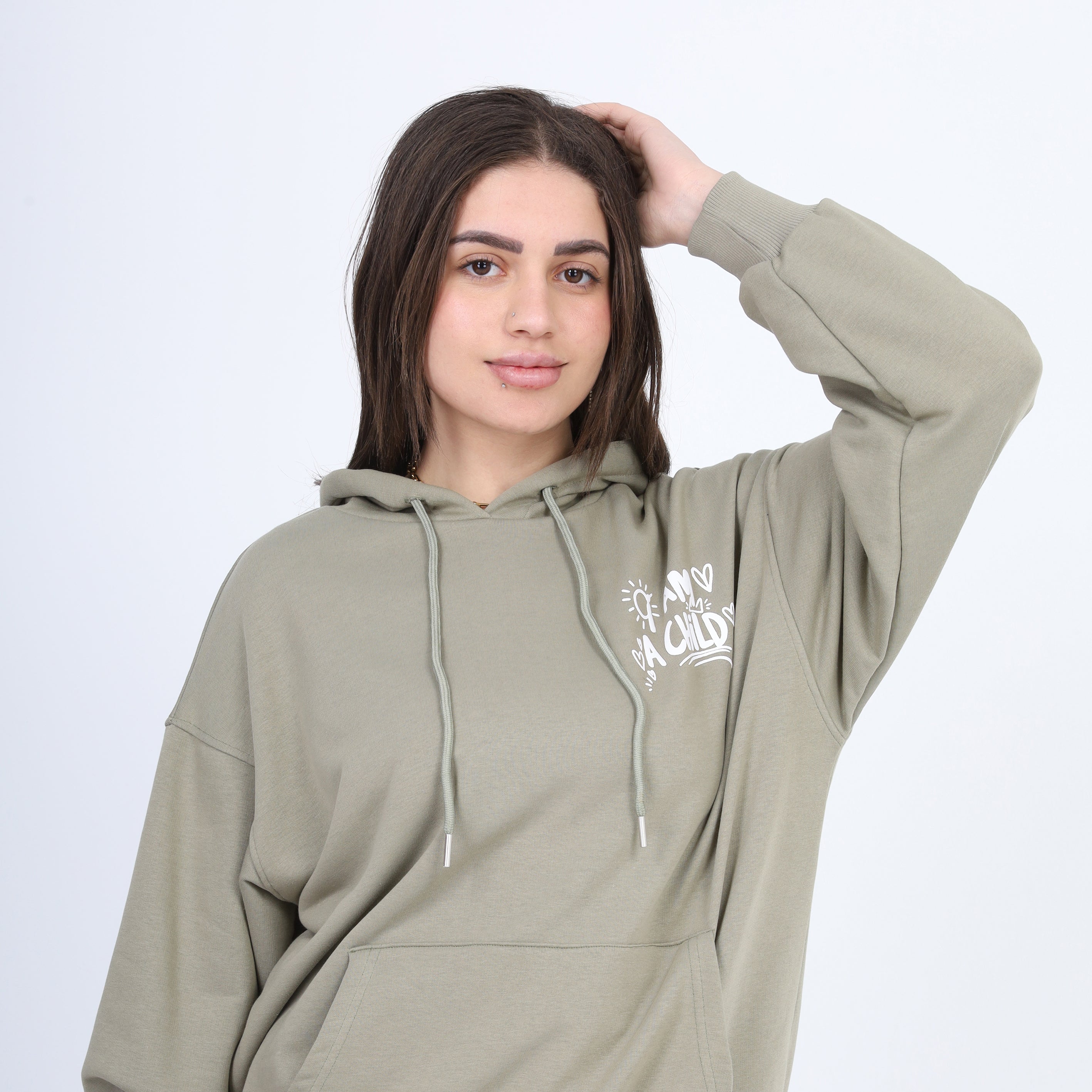 Oversized Hoodie with Back Print 2059S413