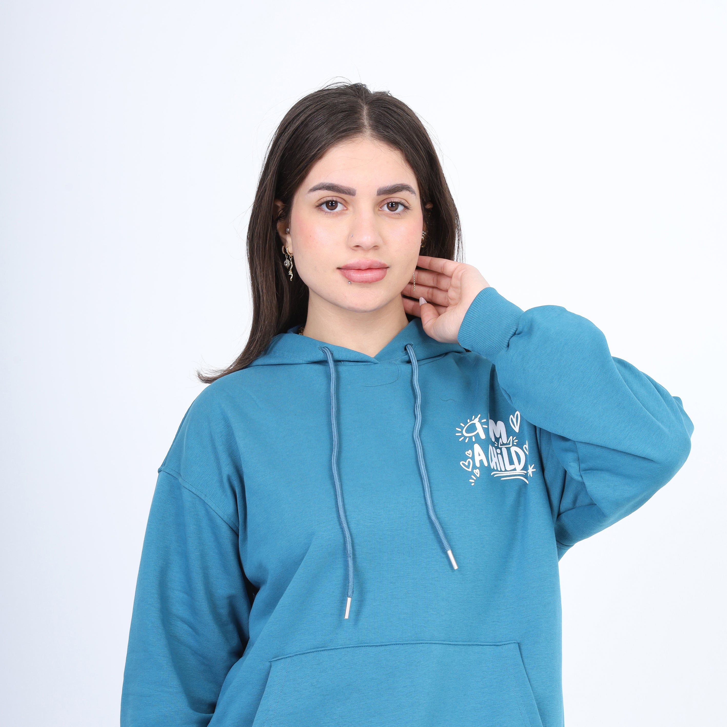 Oversized Hoodie with Back Print 2059S413