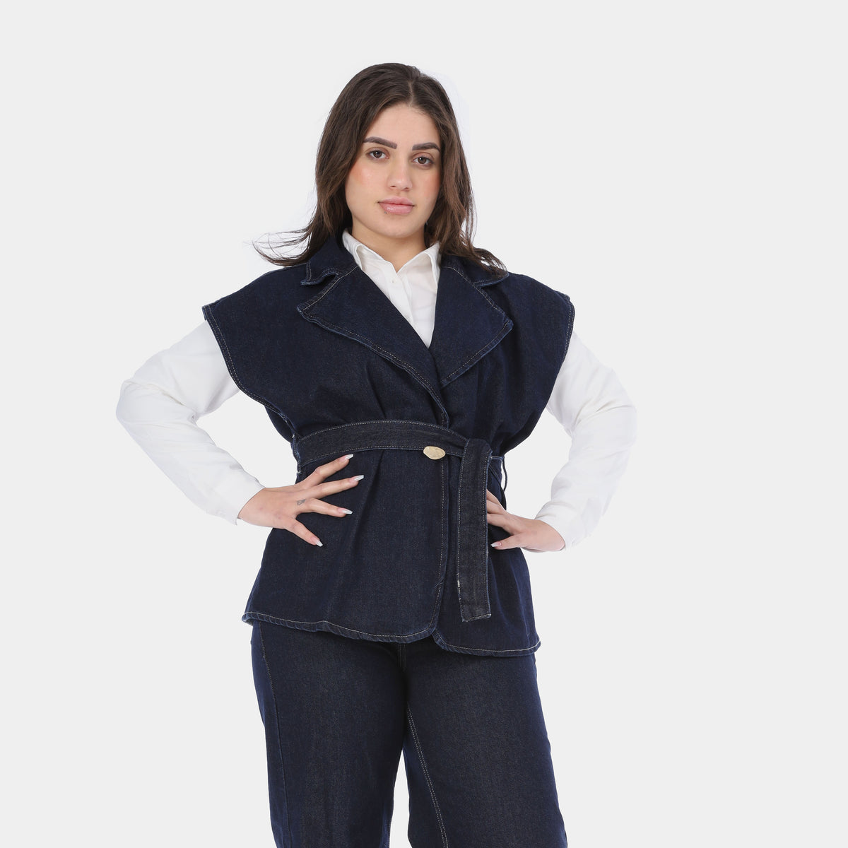 Sleeveless Denim Set 20681539