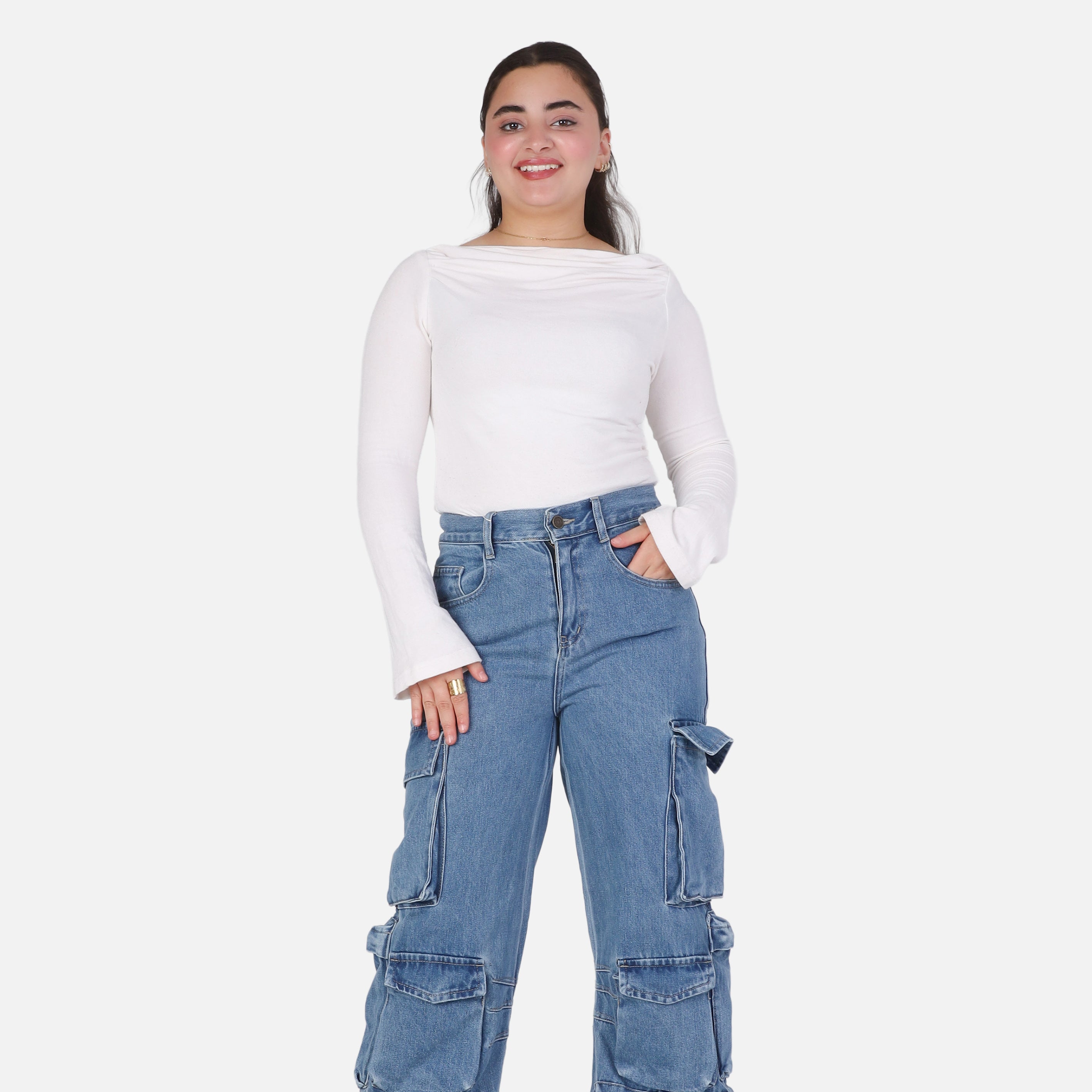 Baggy Fit Denim Jeans 20683041