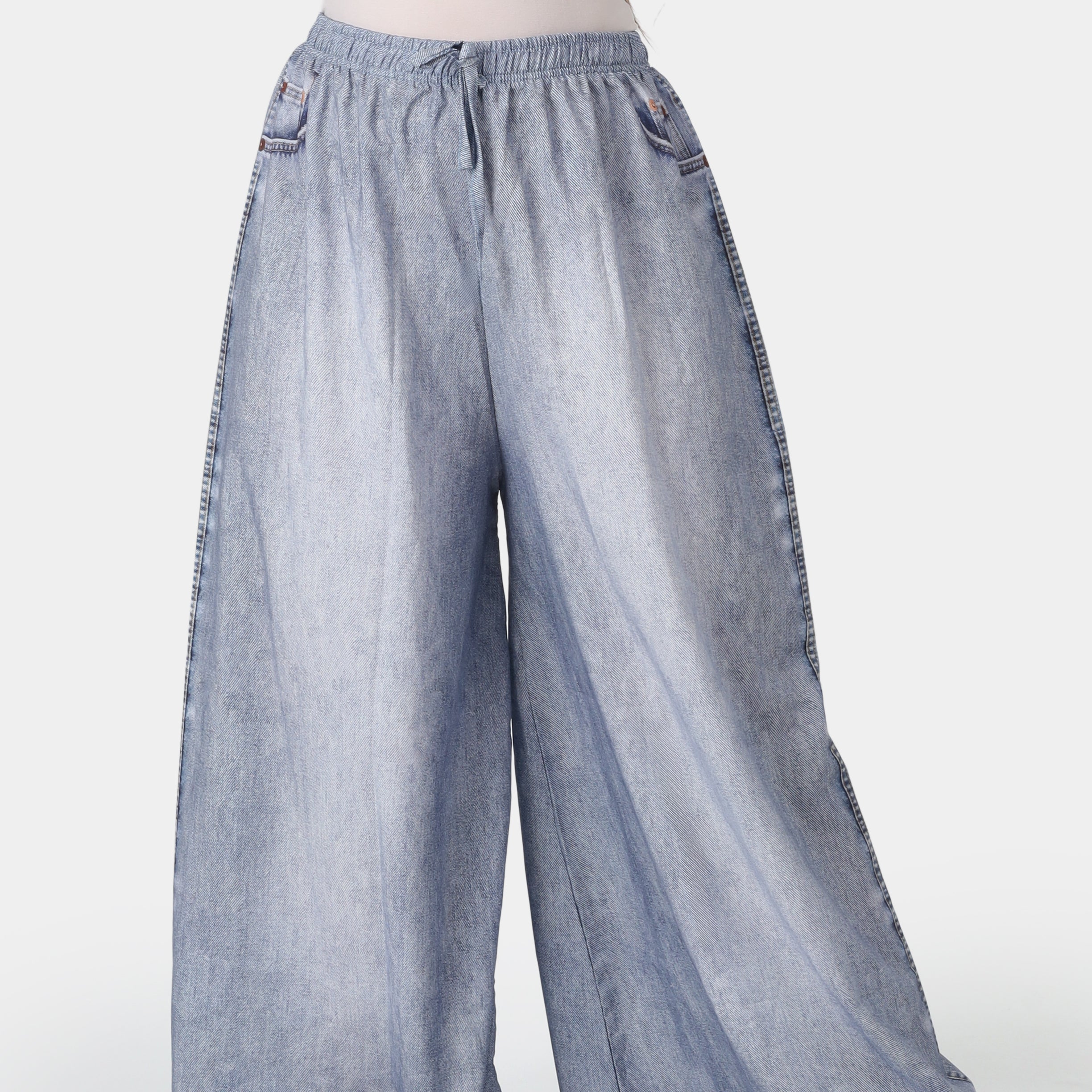 Wide Leg Casual Trousers 2073M726
