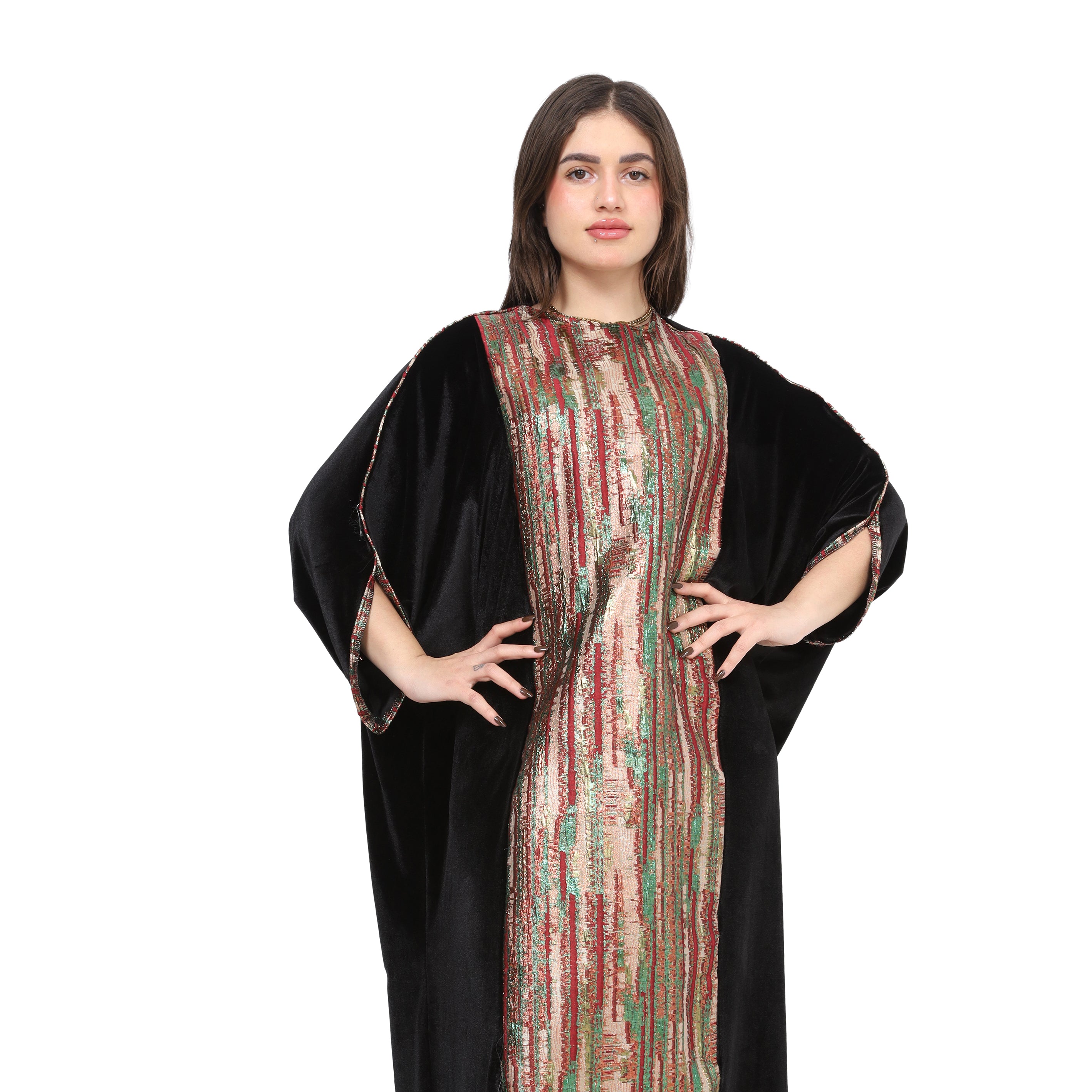 Maxi Dress With Front Shimmer 17193010