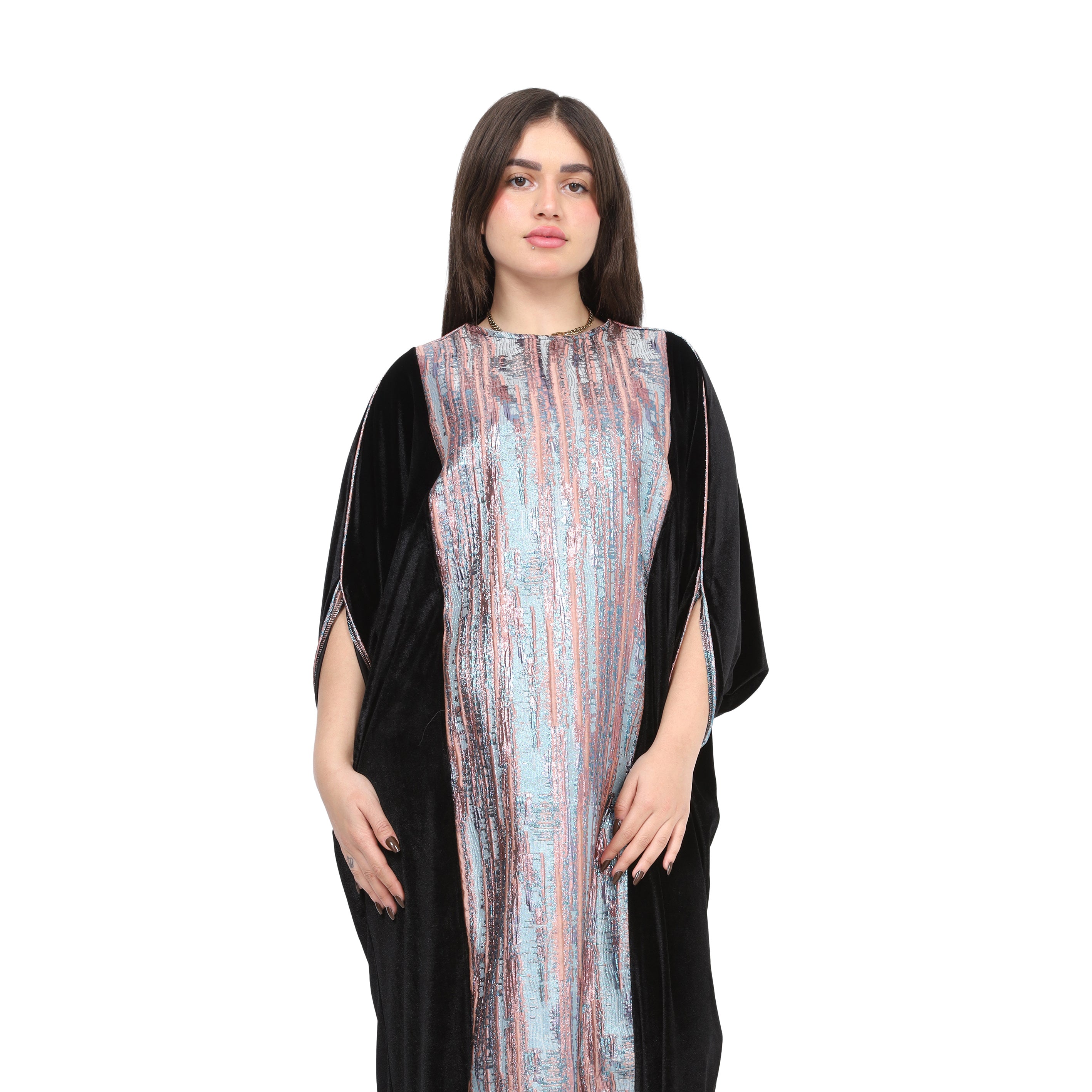 Maxi Dress With Front Shimmer 17193010