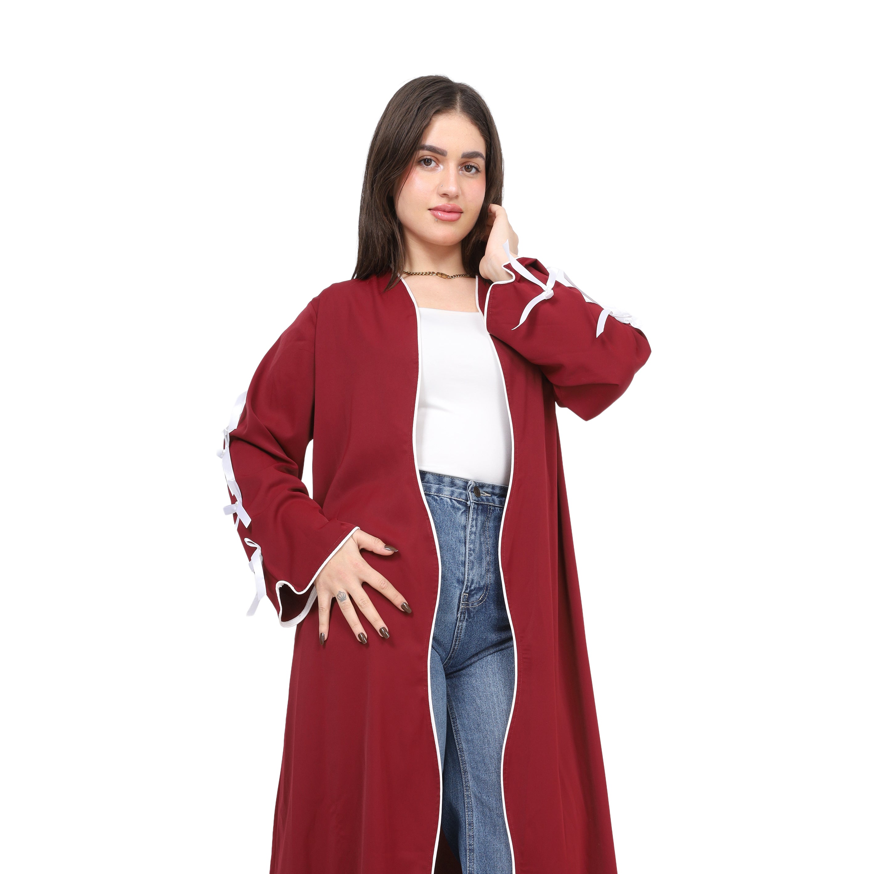 Elegant Bow Sleeve Cardigan 17195005