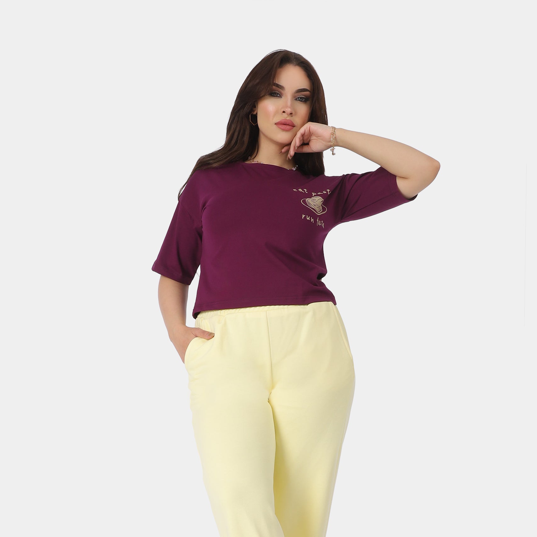 High-Waisted Wide-Leg Sweatpants 2079100