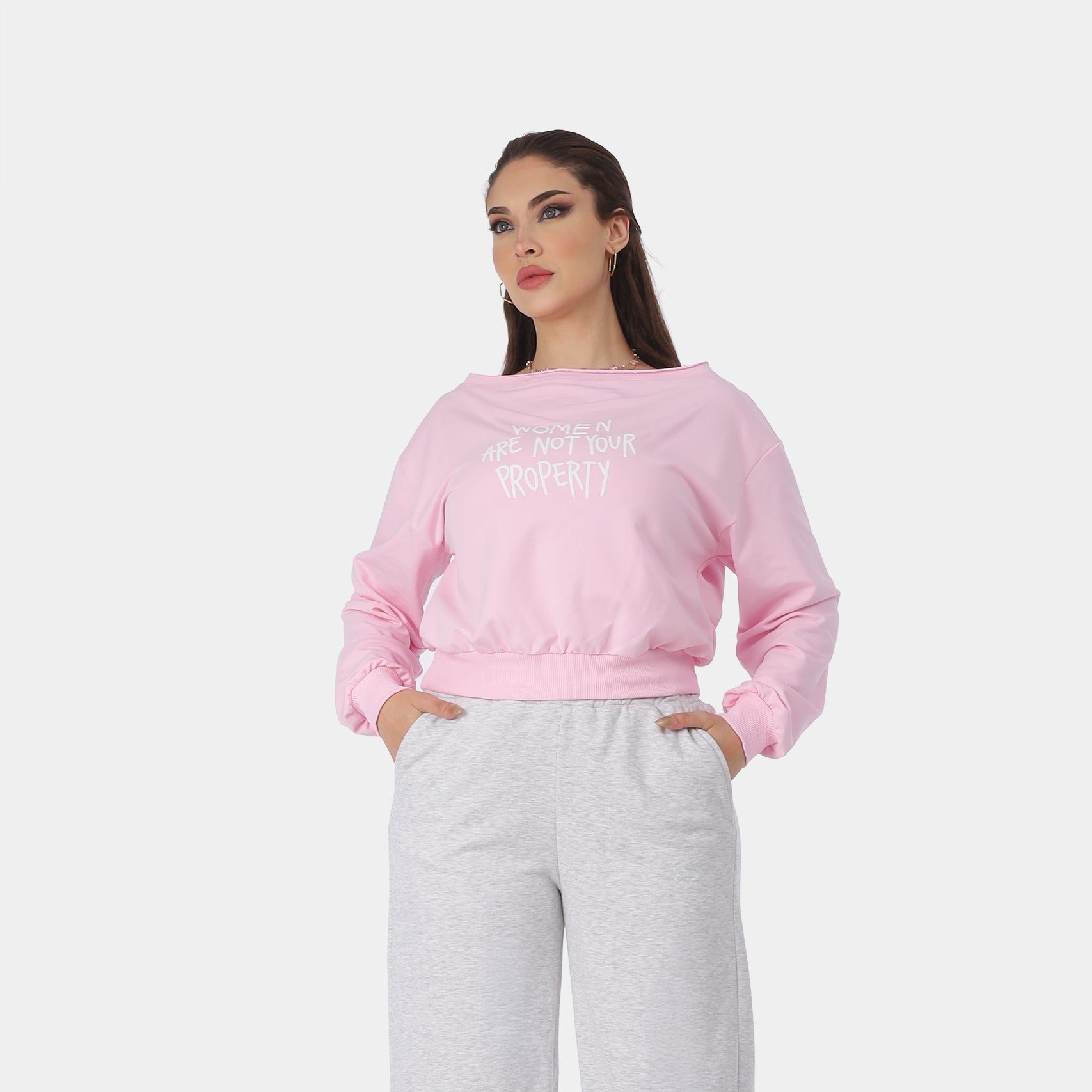 High-Waisted Wide-Leg Sweatpants 2079100