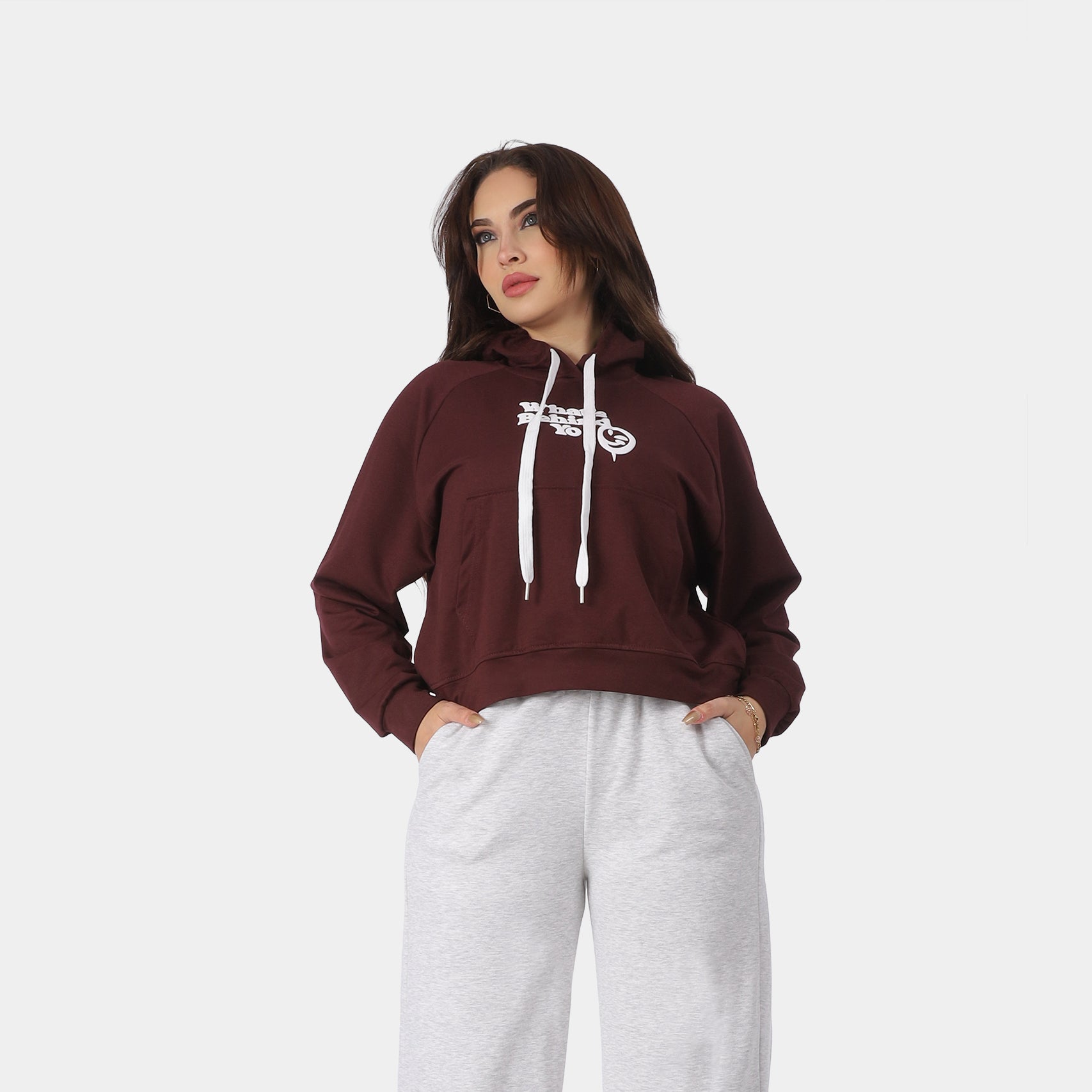 Cropped Oversized Hoodie 20825017