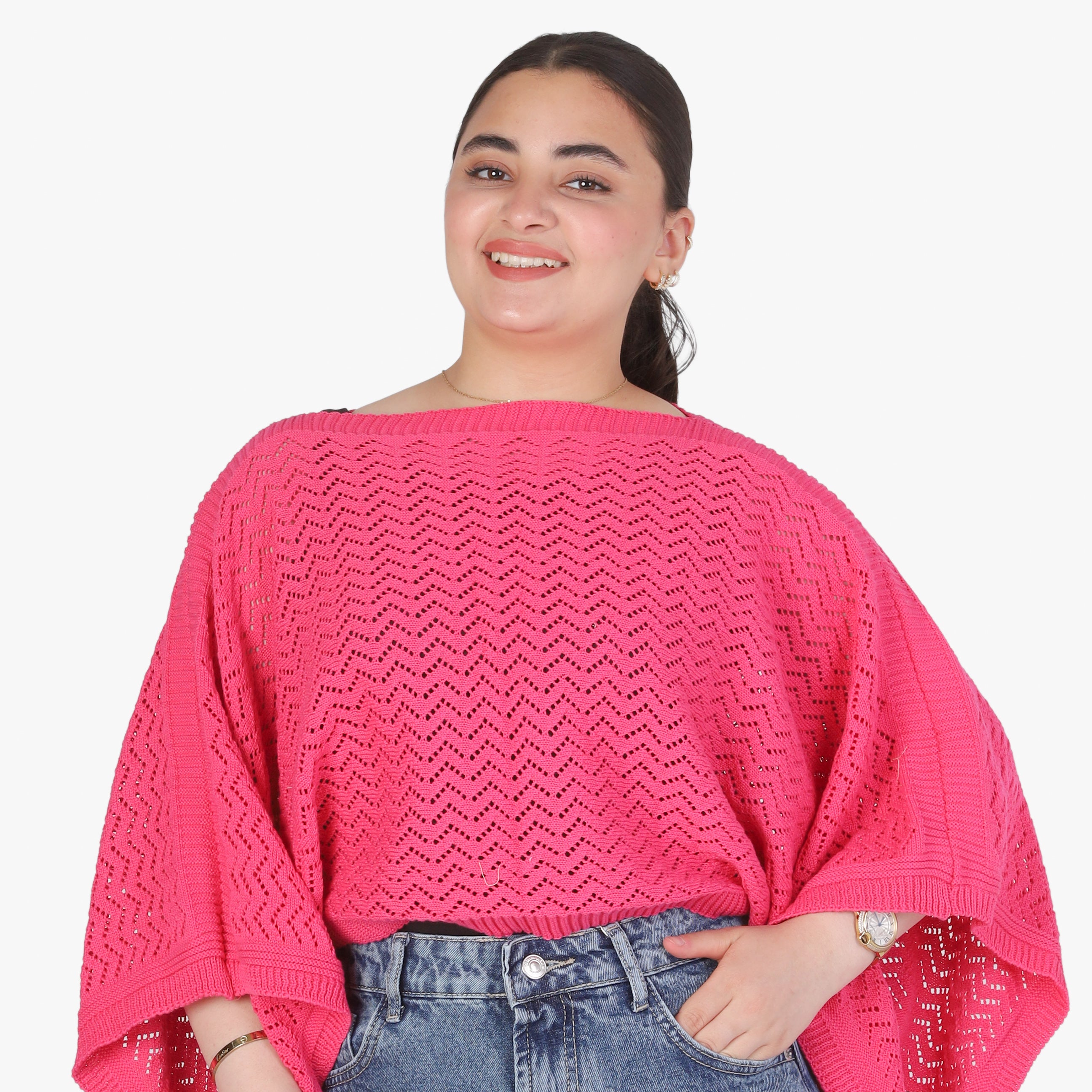 Crochet Short Poncho Top 20924041