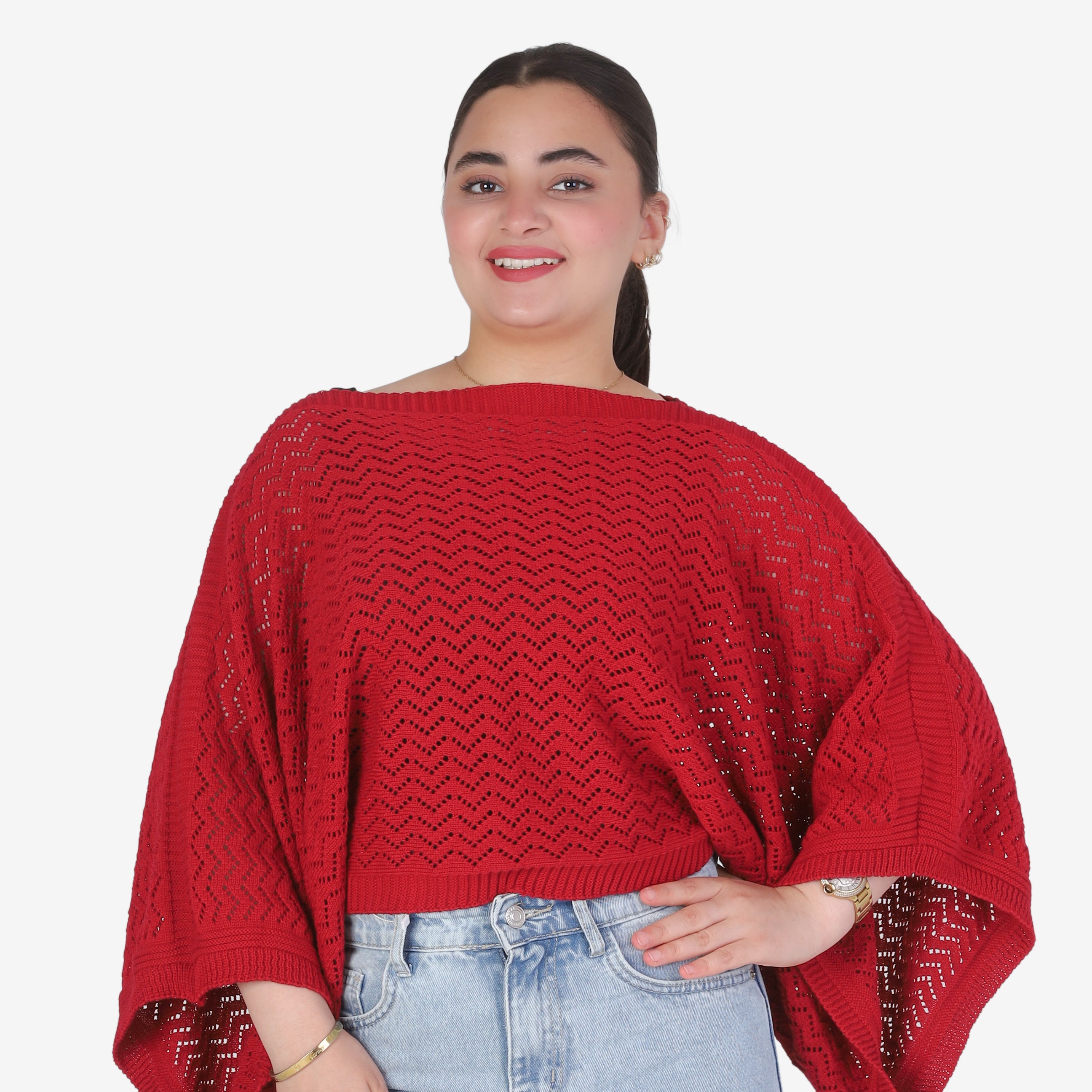 Crochet Short Poncho Top 20924041