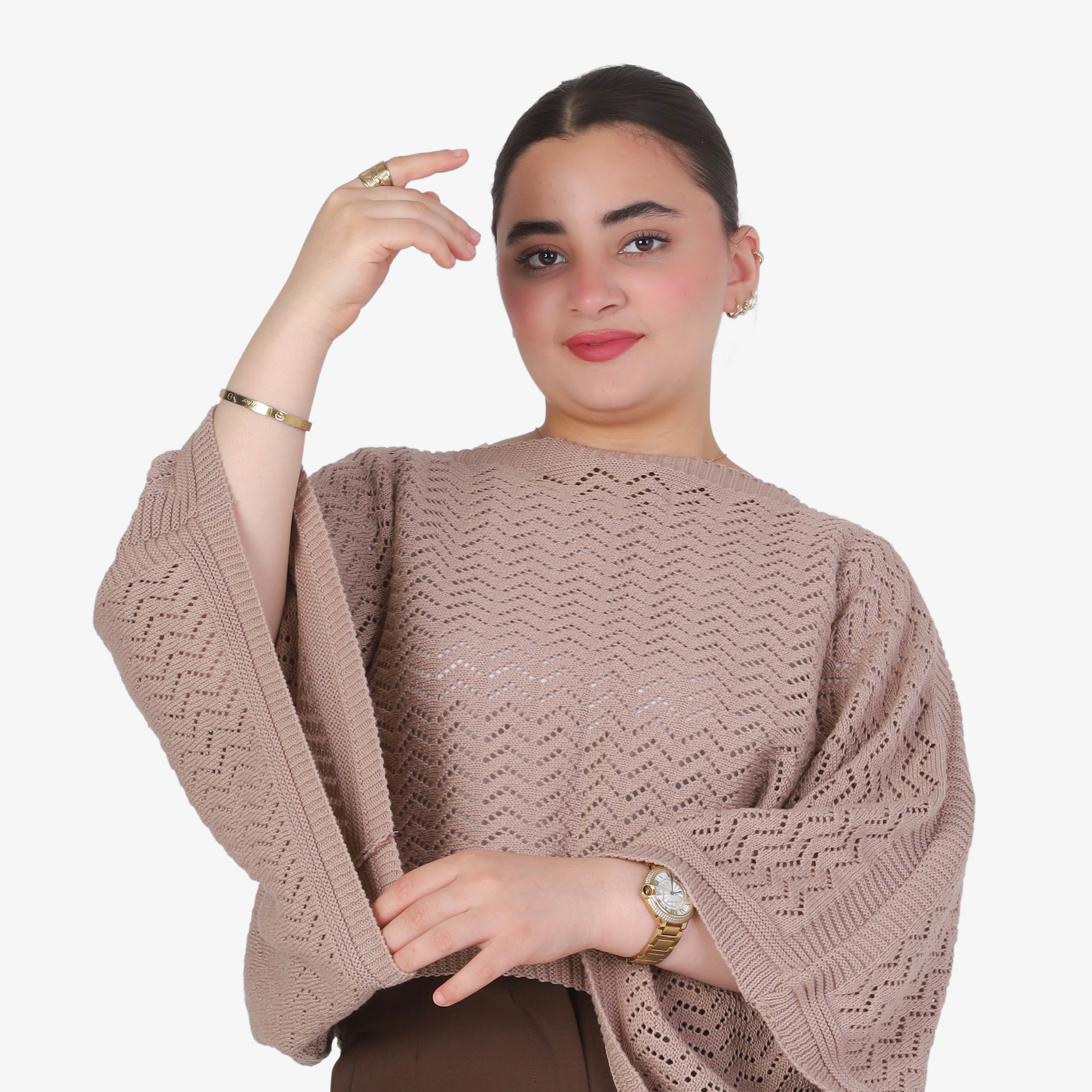 Crochet Short Poncho Top 20924041