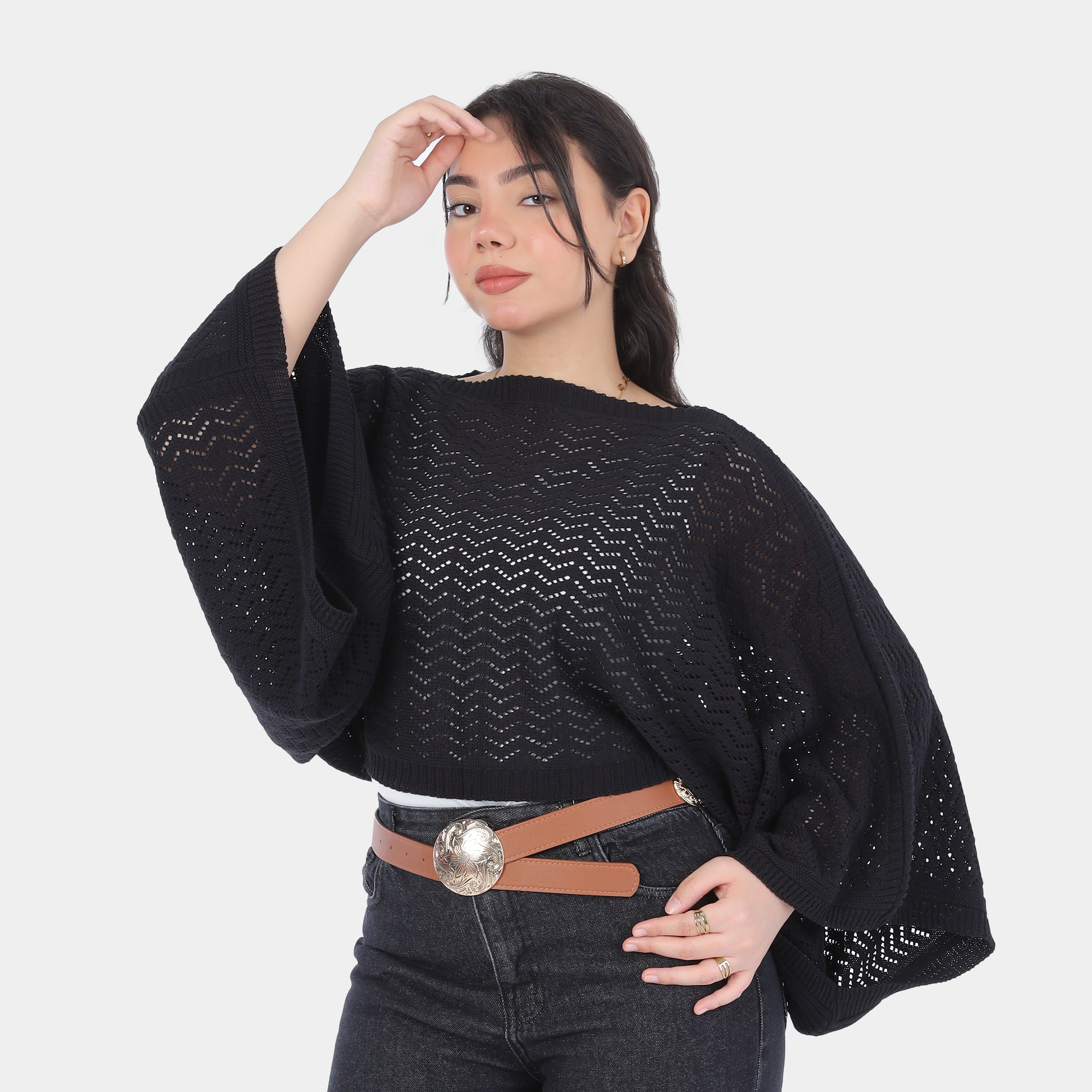 Crochet Short Poncho Top 20924041
