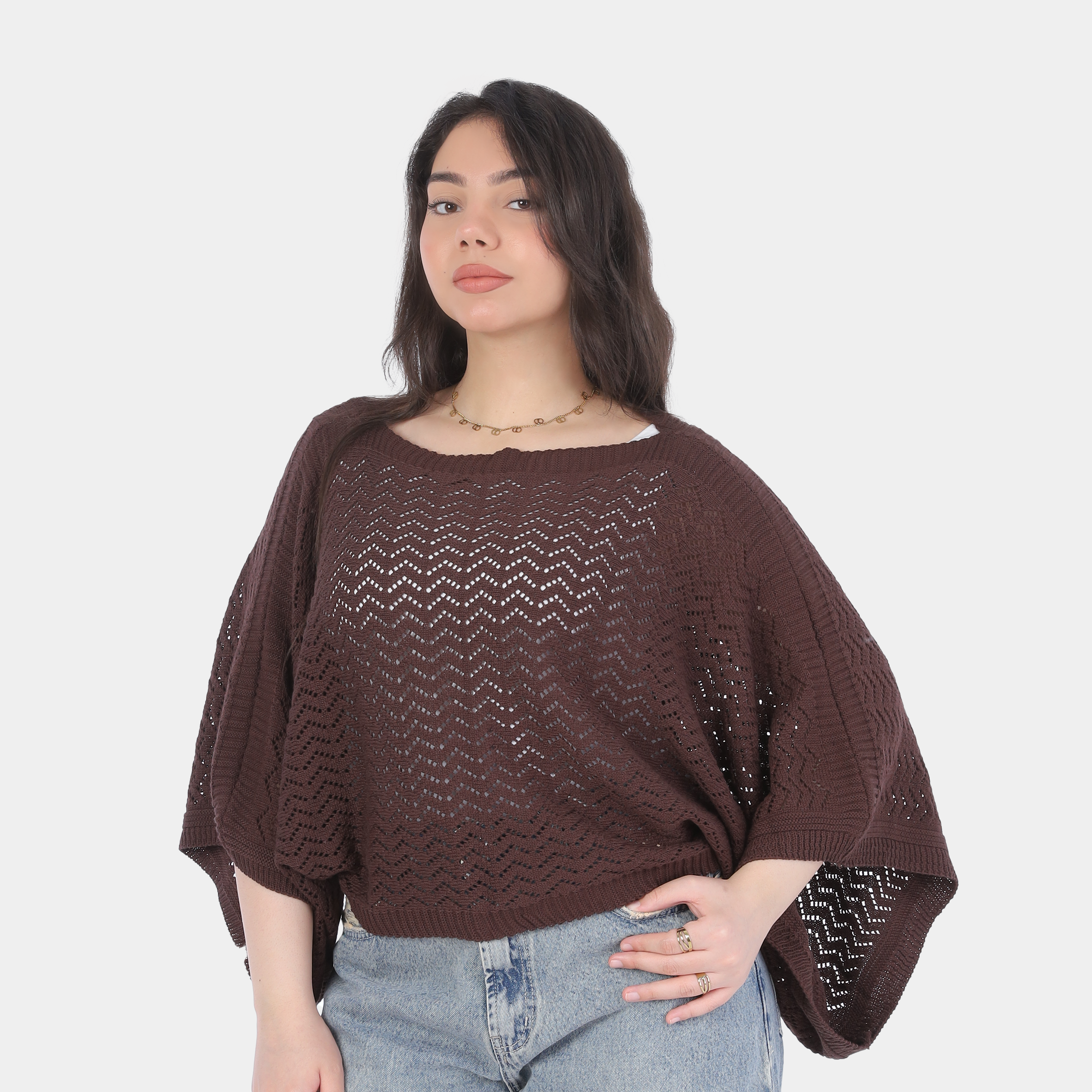Crochet Short Poncho Top 20924041