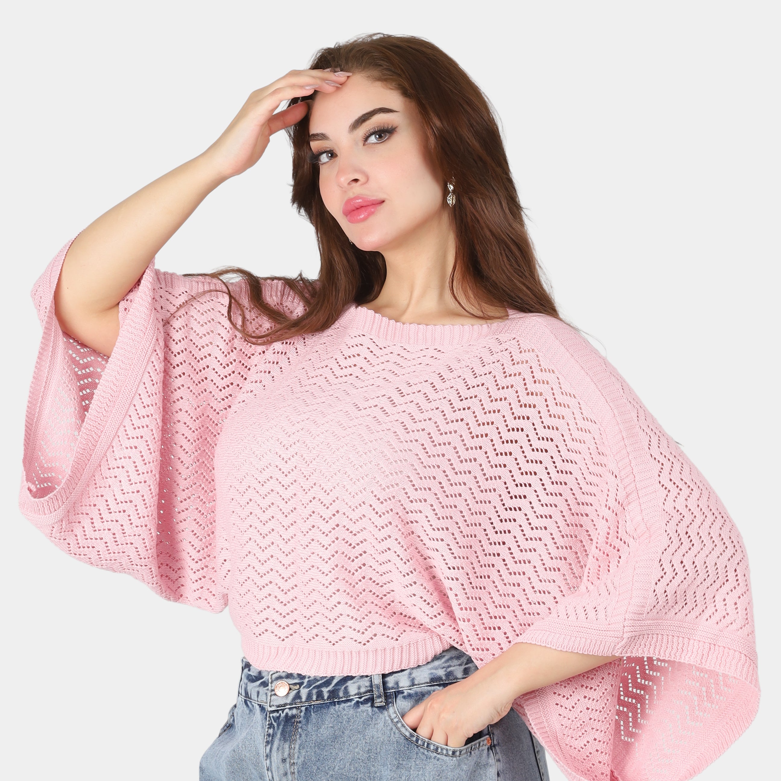 Crochet Short Poncho Top 20924041