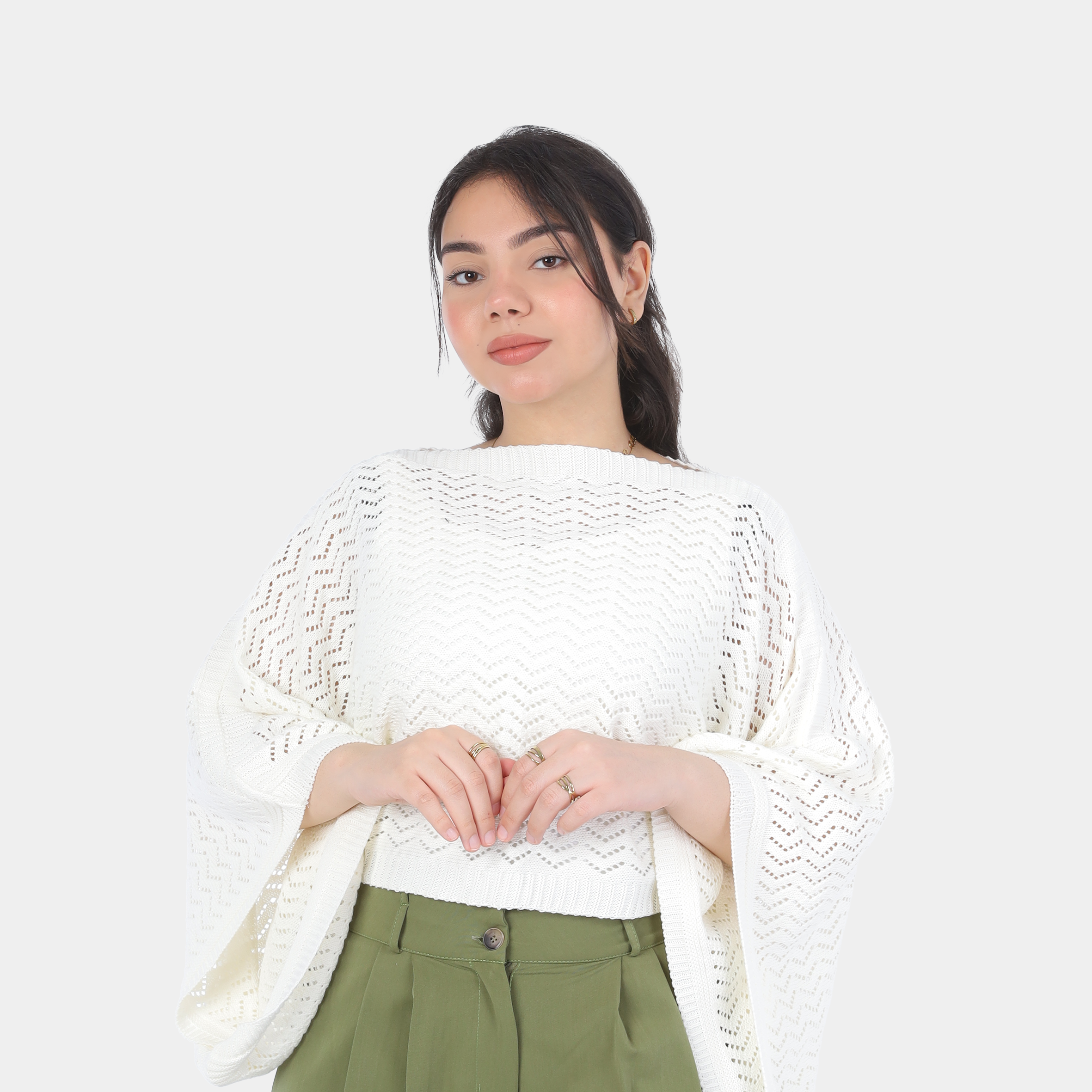 Crochet Short Poncho Top 20924041