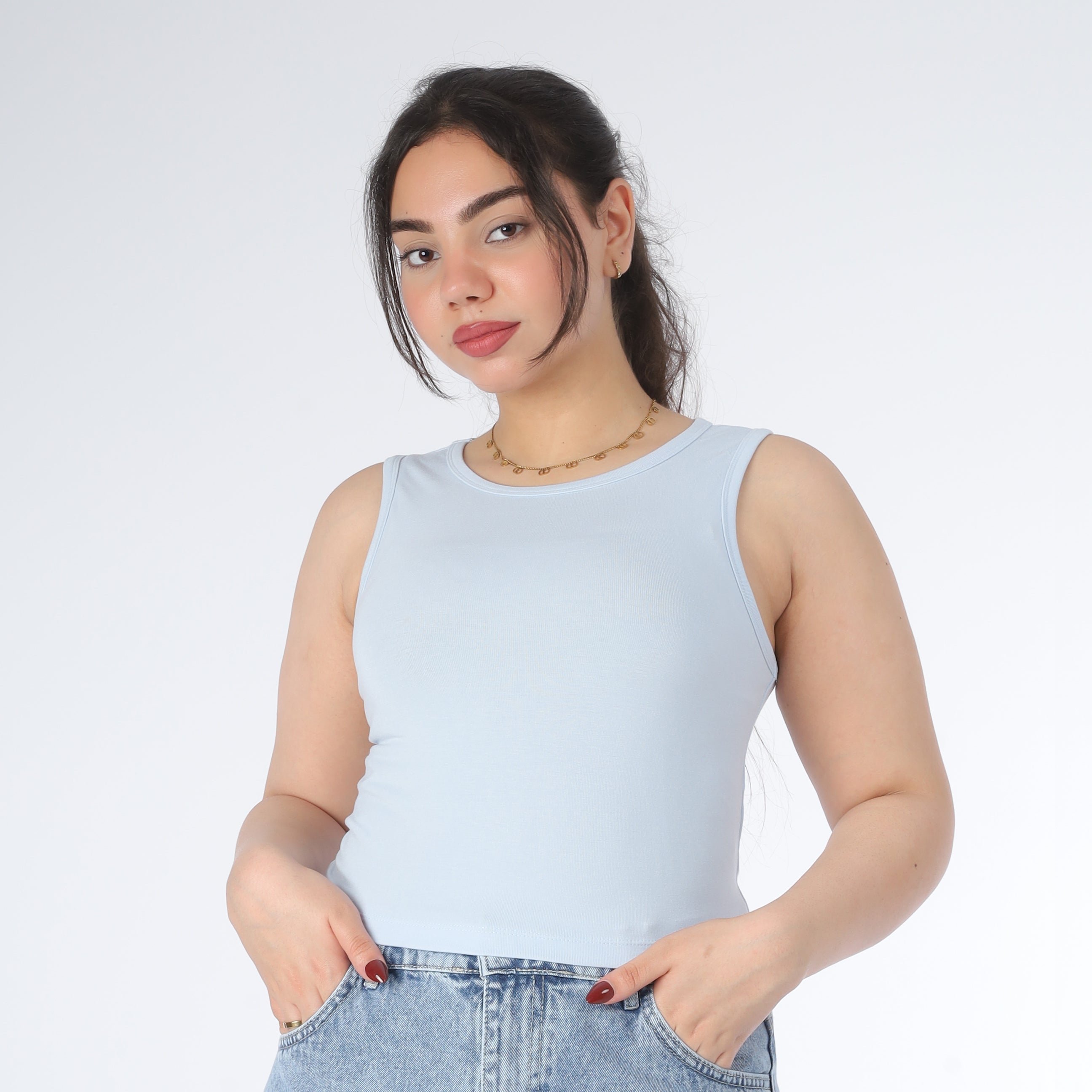 Cropped Sleeveless Top 20924062