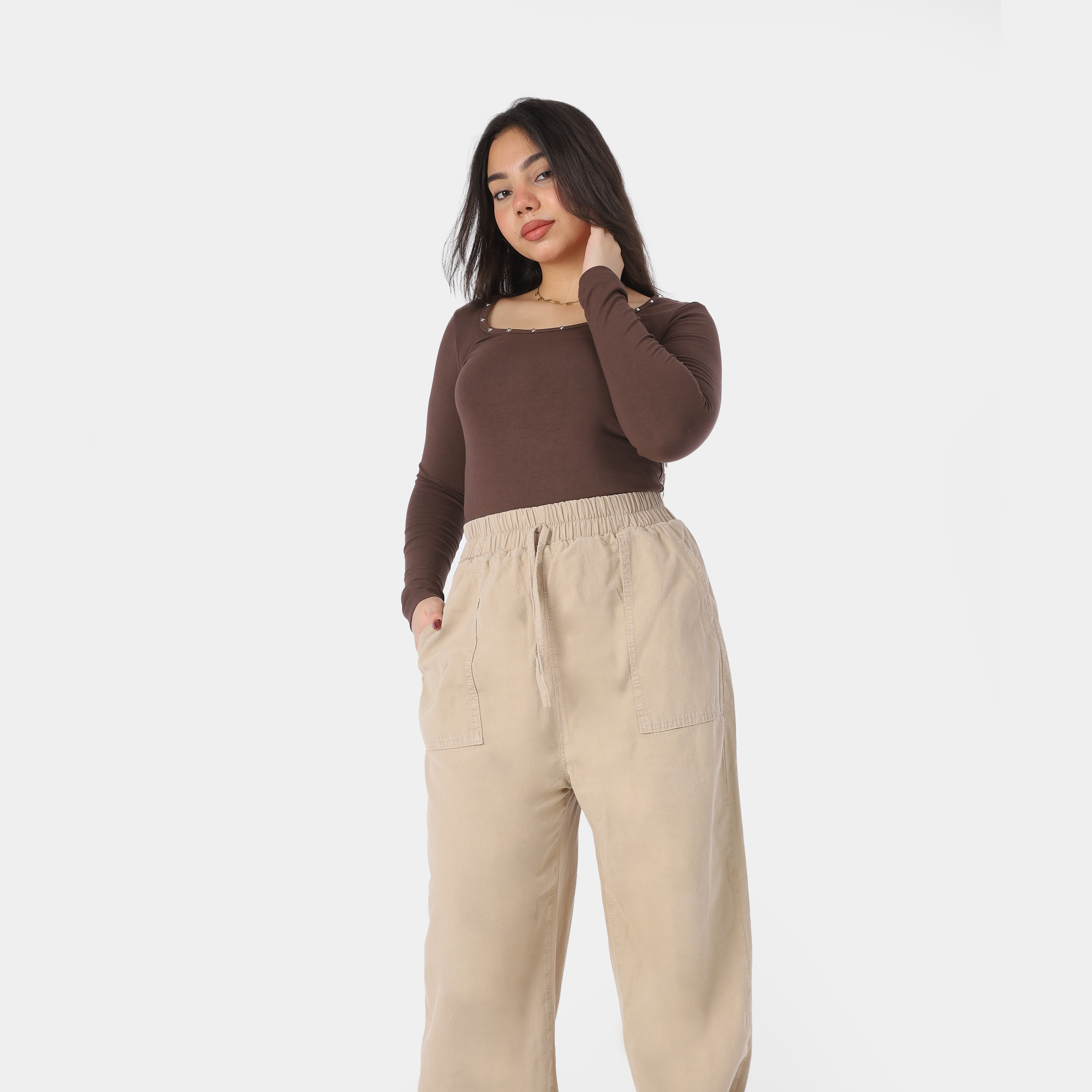 Cropped Sleeve Top 20924064