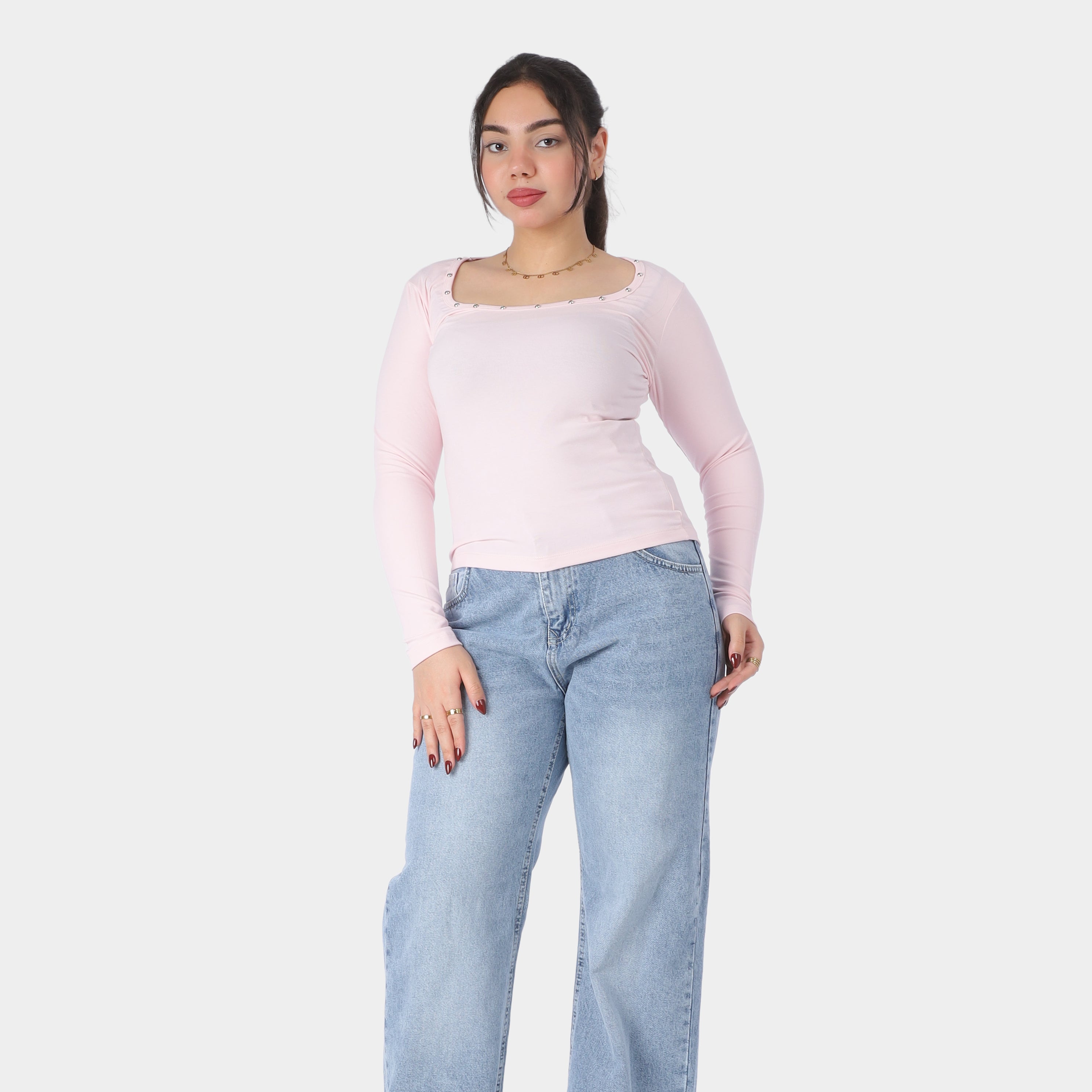 Cropped Sleeve Top 20924064