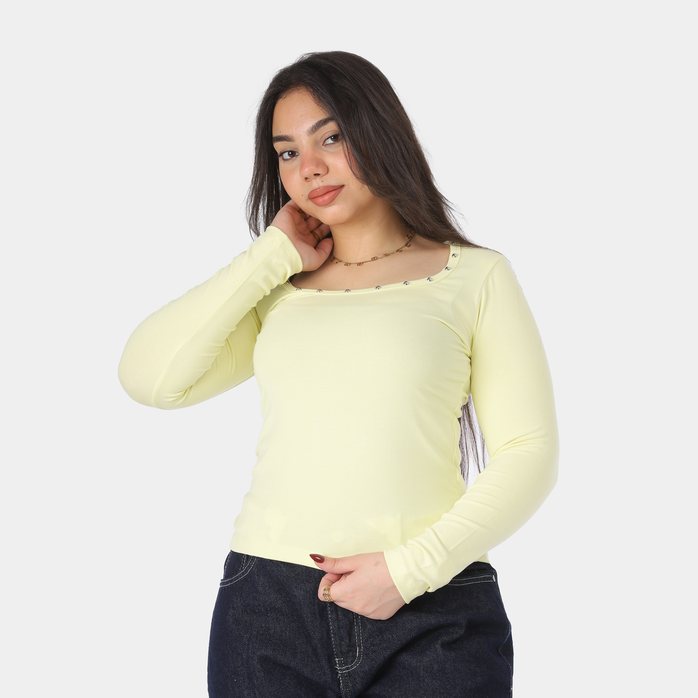Cropped Sleeve Top 20924064