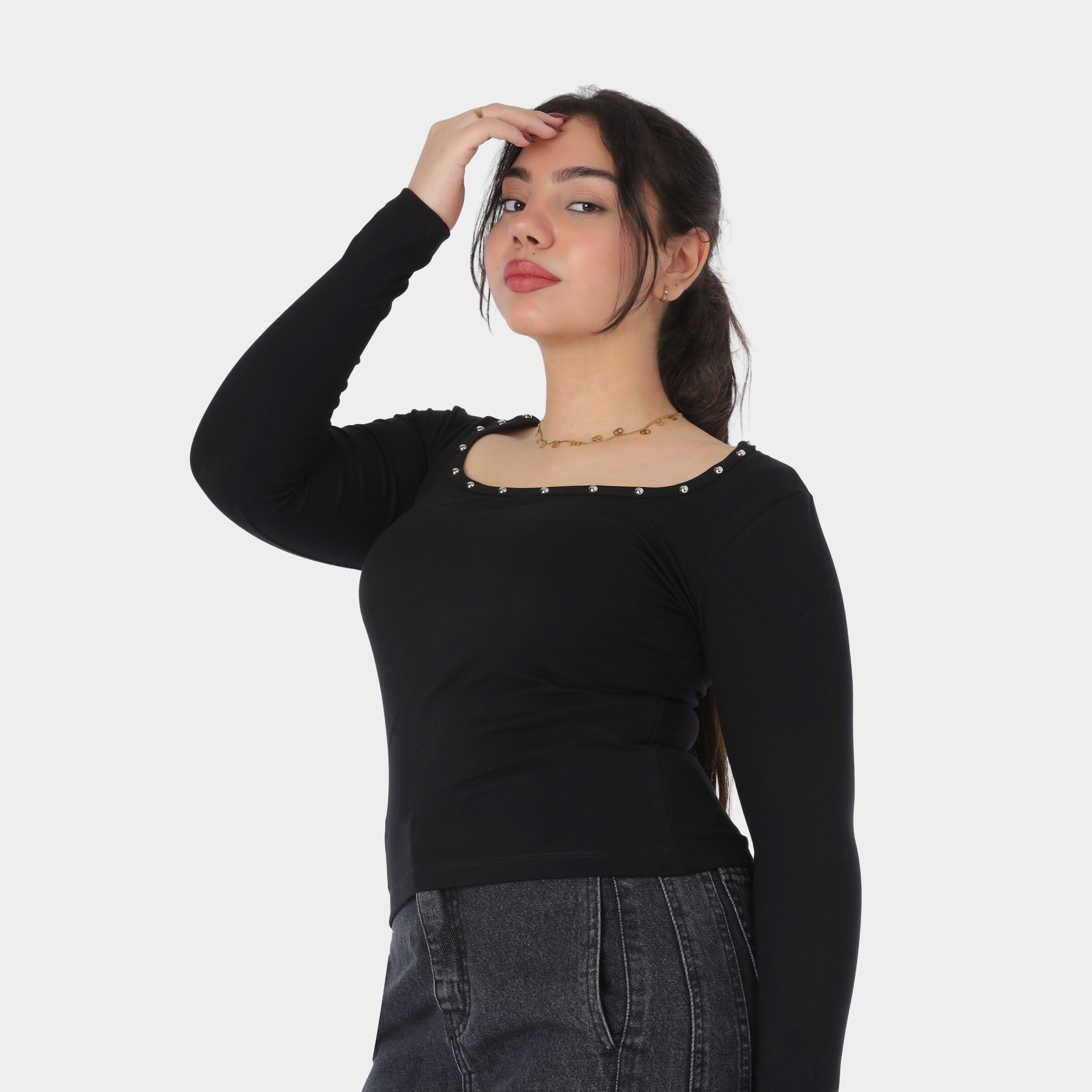 Cropped Sleeve Top 20924064