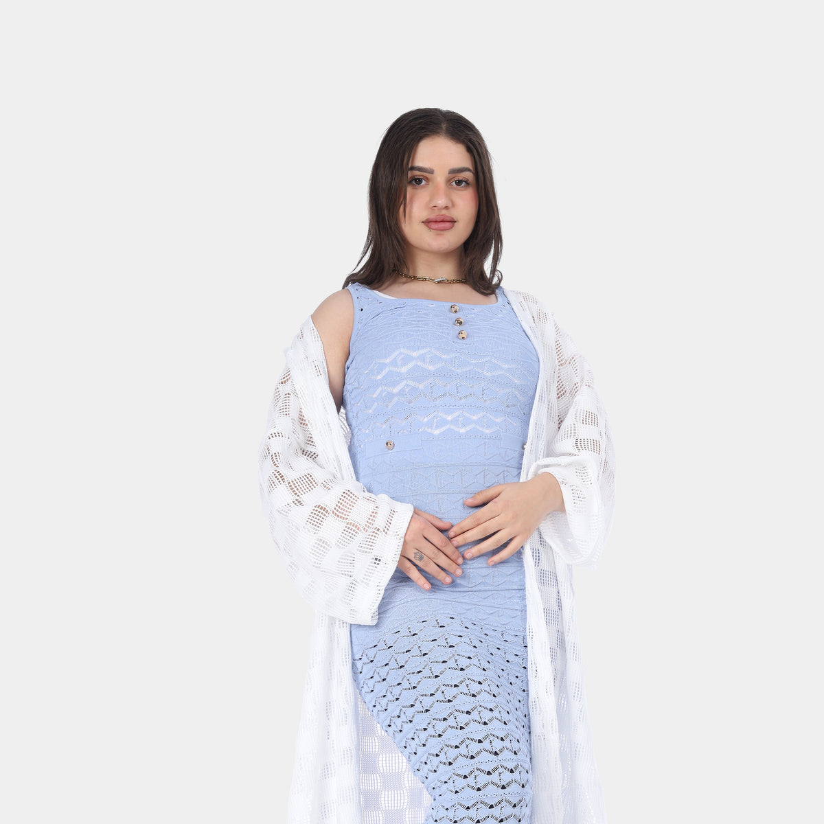 Sleeveless Cut-Out Beach Maxi Dress 2096JY26