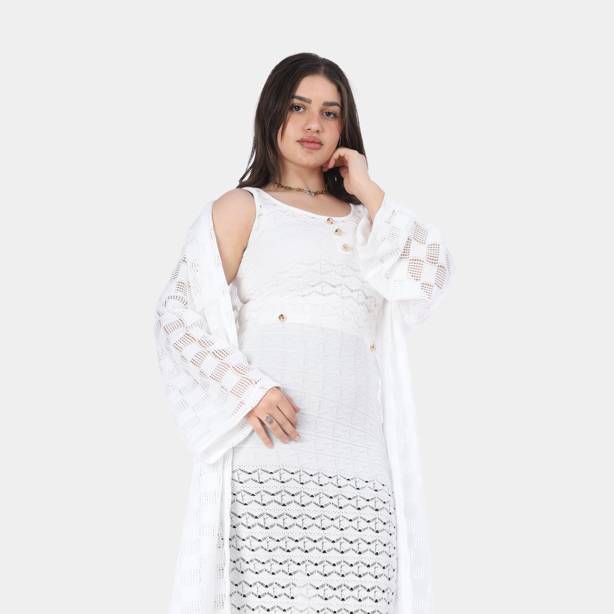 Sleeveless Cut-Out Beach Maxi Dress 2096JY26