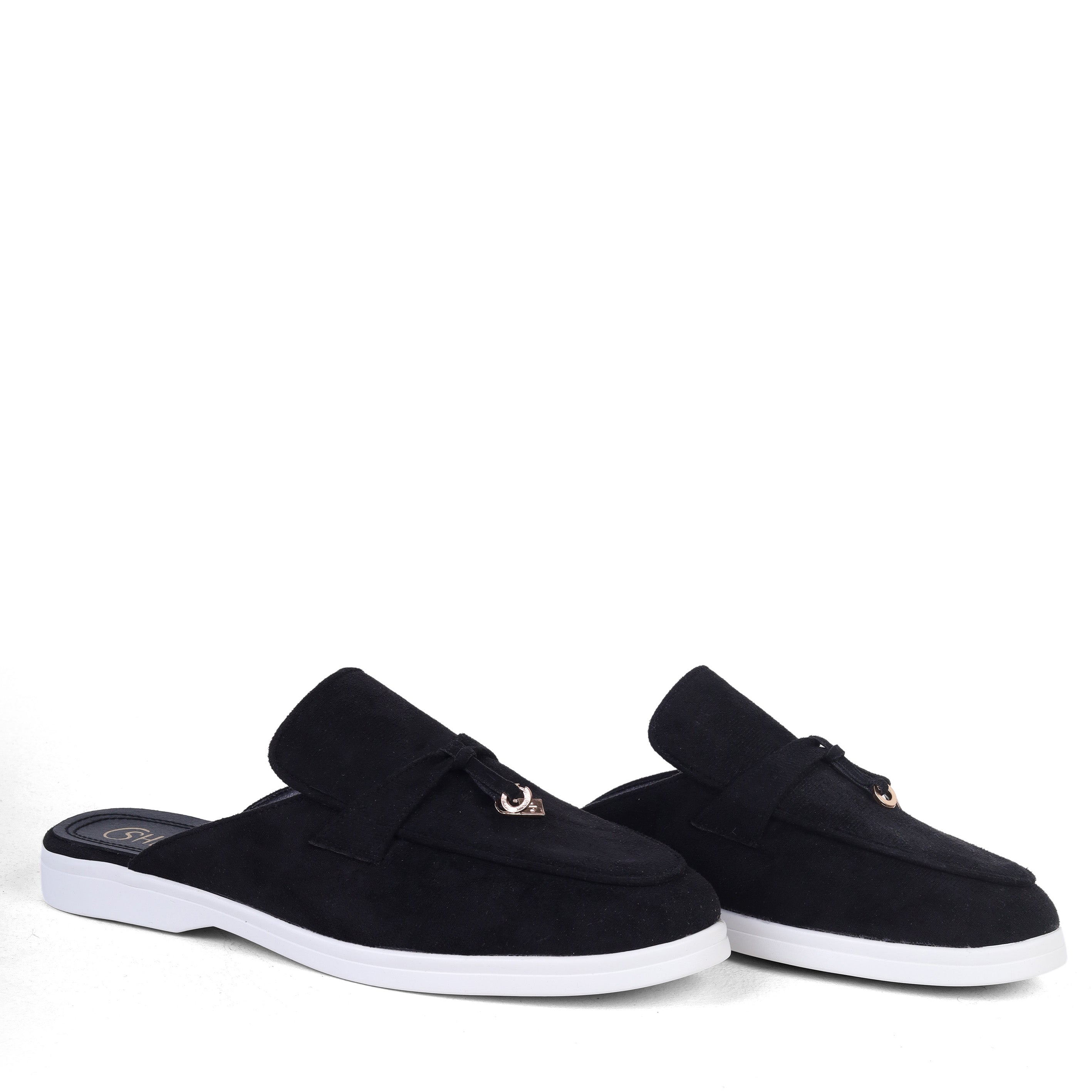 Suede Slip-On Mule Loafers 2120301