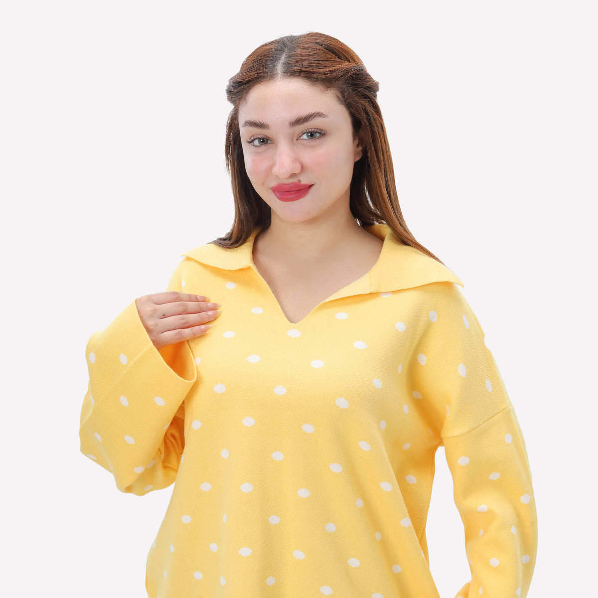 Polka Dot Knit Sweater 2135/095