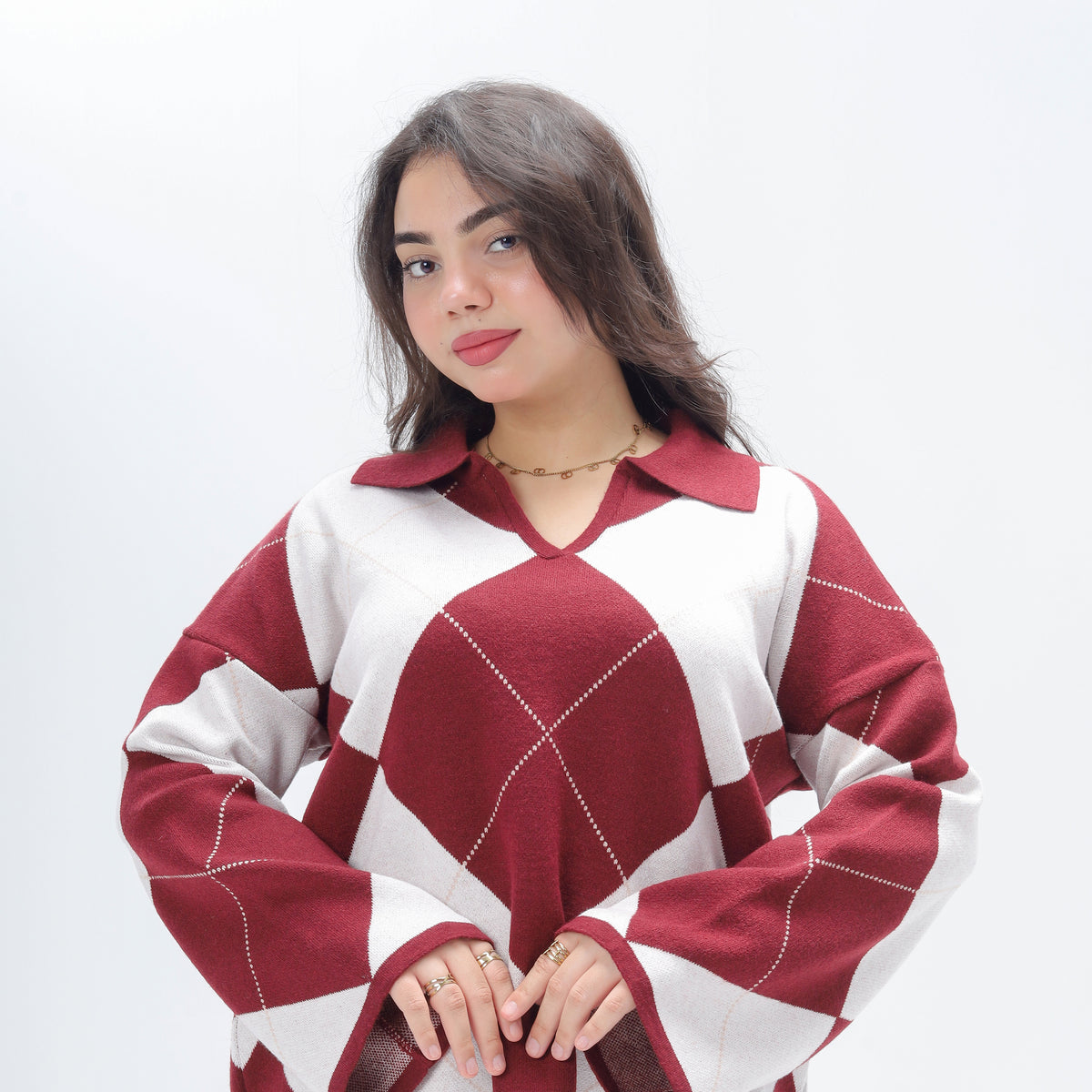 Patterned Knit Sweater 2135/096