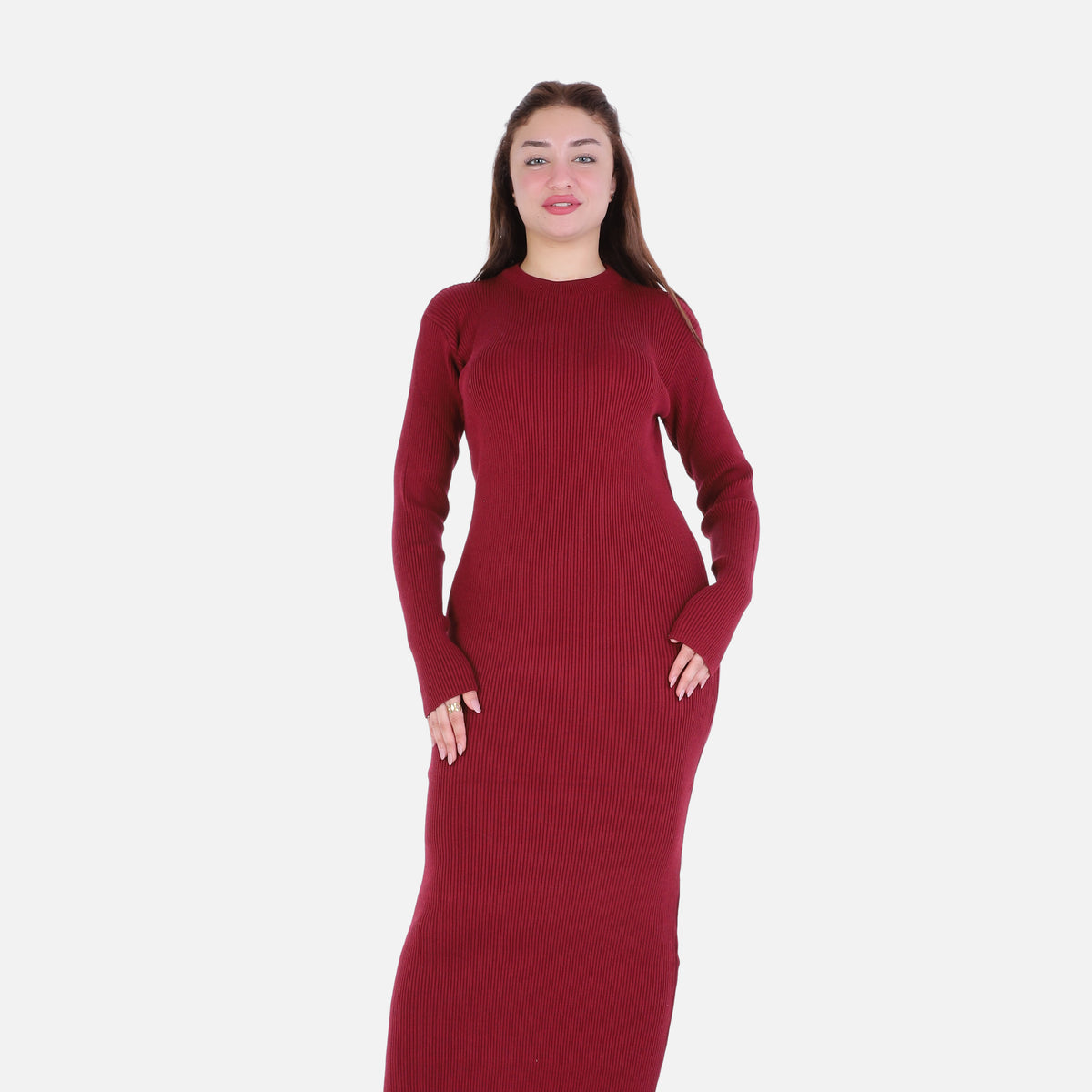 Basic Ribbed Knit Dress 2136/090