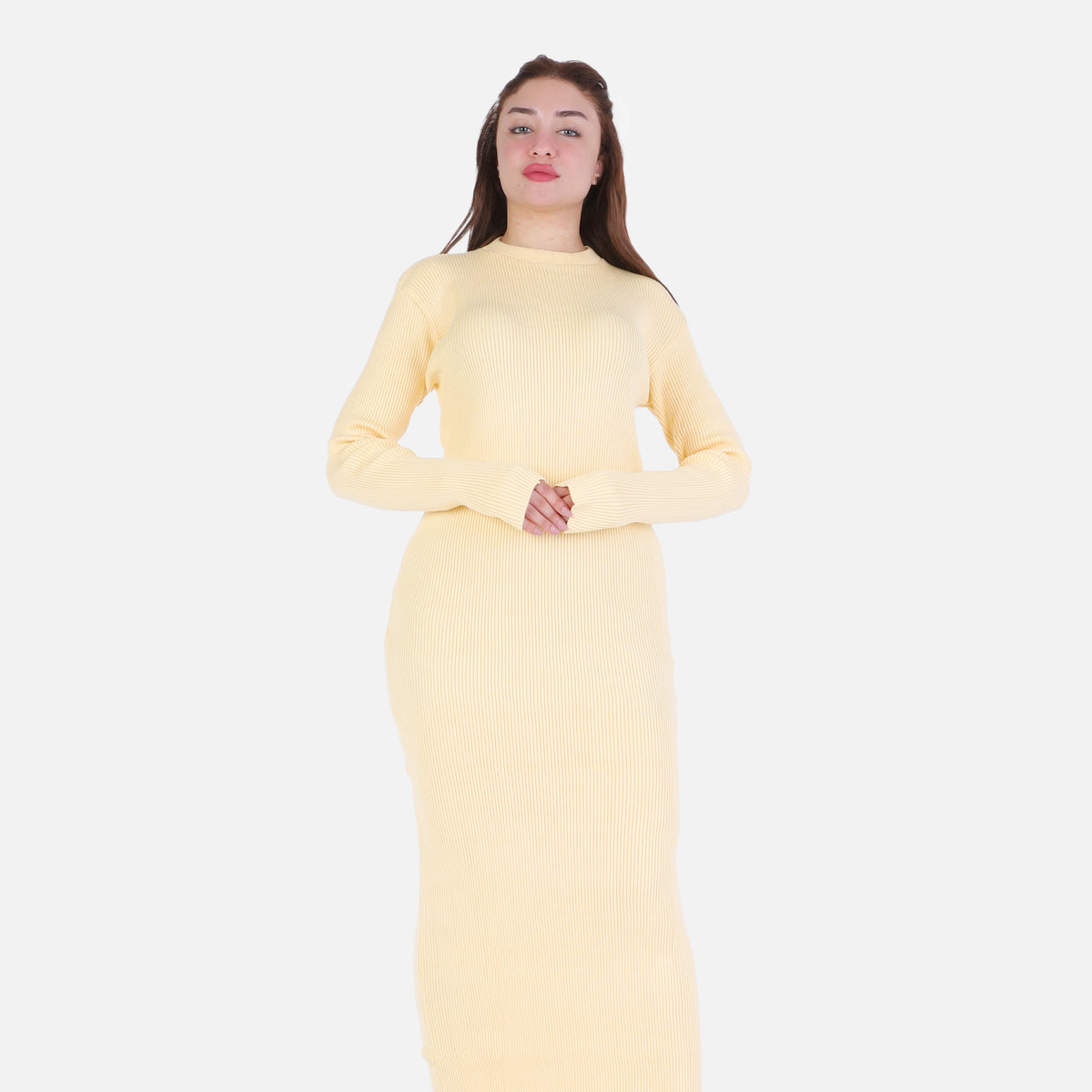 Basic Ribbed Knit Dress 2136/090