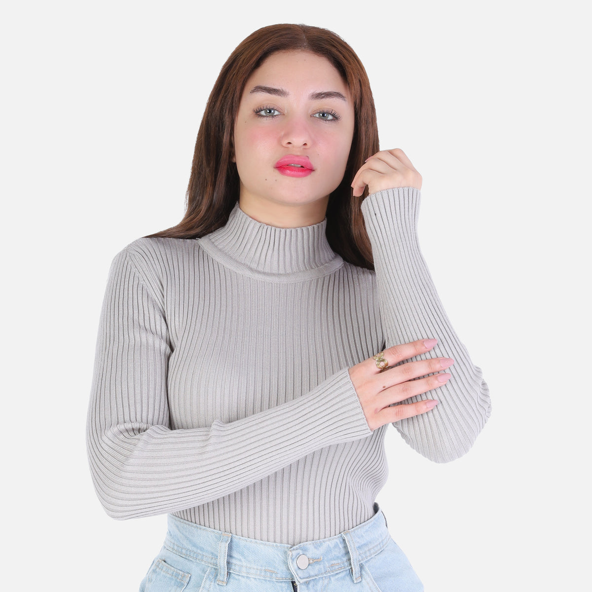 Basic Ribbed Knit Top 2136/105