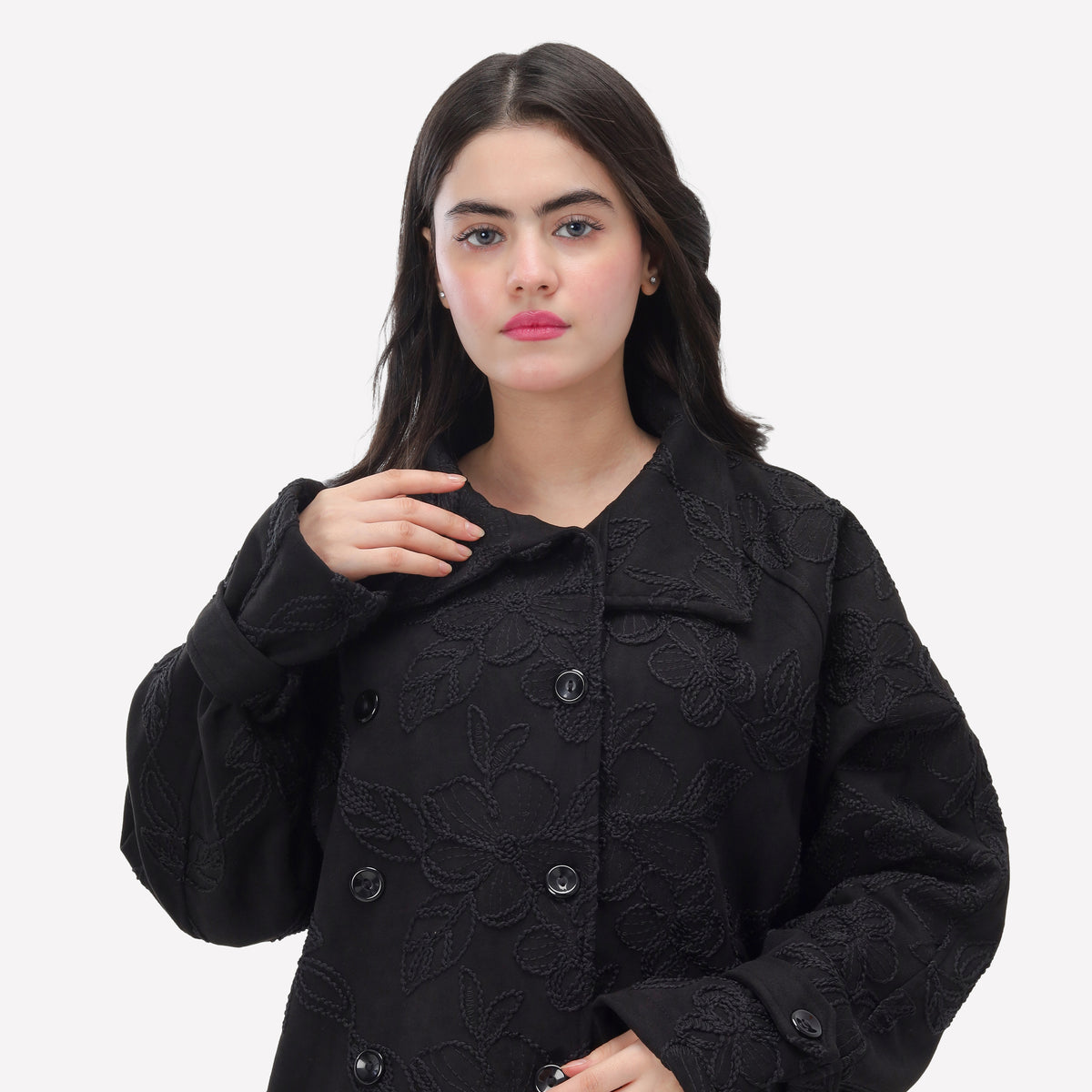 Embroidered Suede Jacket 2146/056