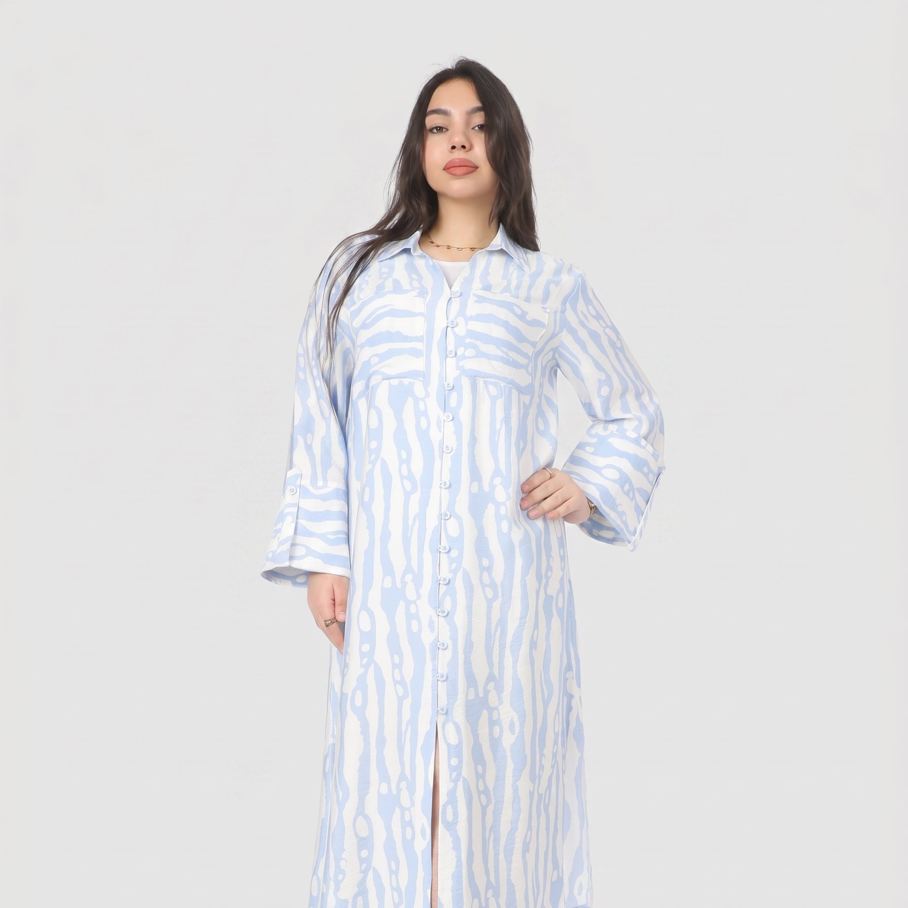 Midi Dress with Front Buttons 2006/074
