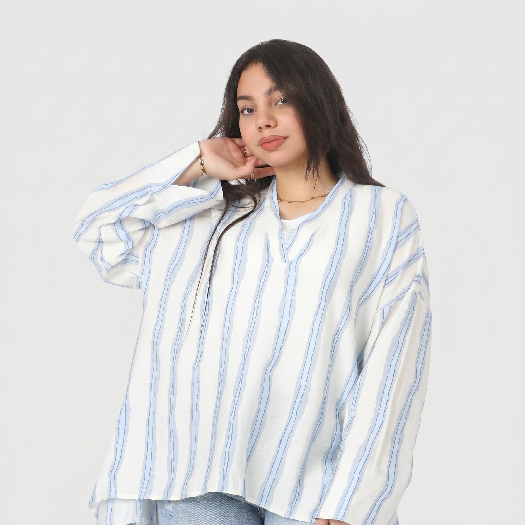 Relaxed Fit Oversized Blouse 2000/157